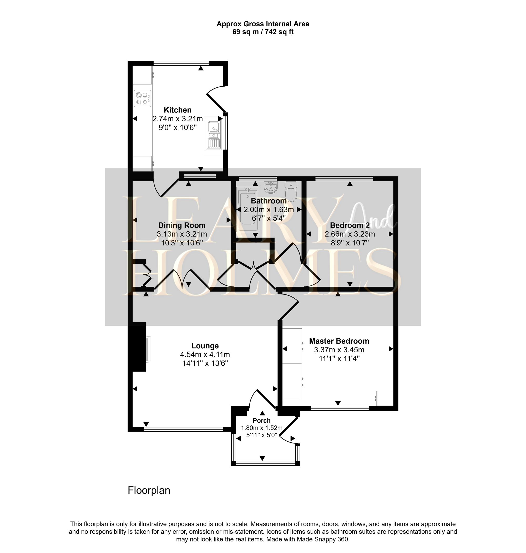 54 Windsor Drive, Sunderland floorplan