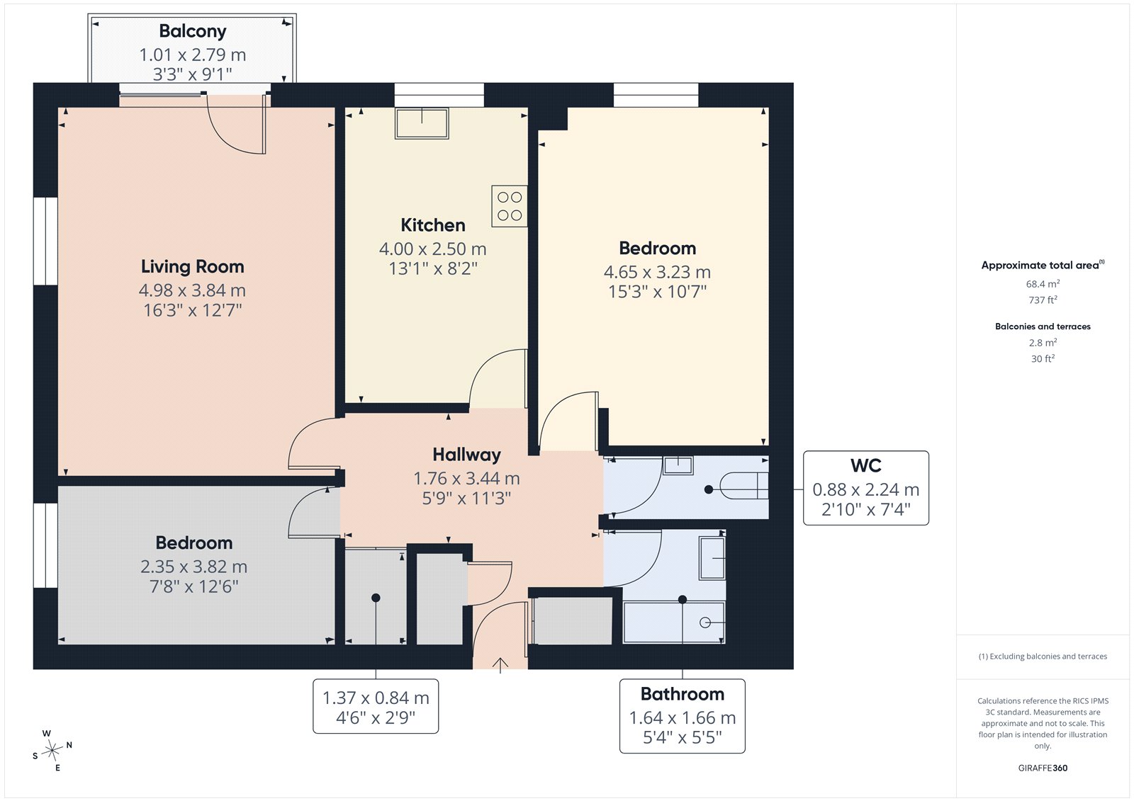 Flat 1B, Maple Court,, Shrubbery Avenue, North Somerset floorplan