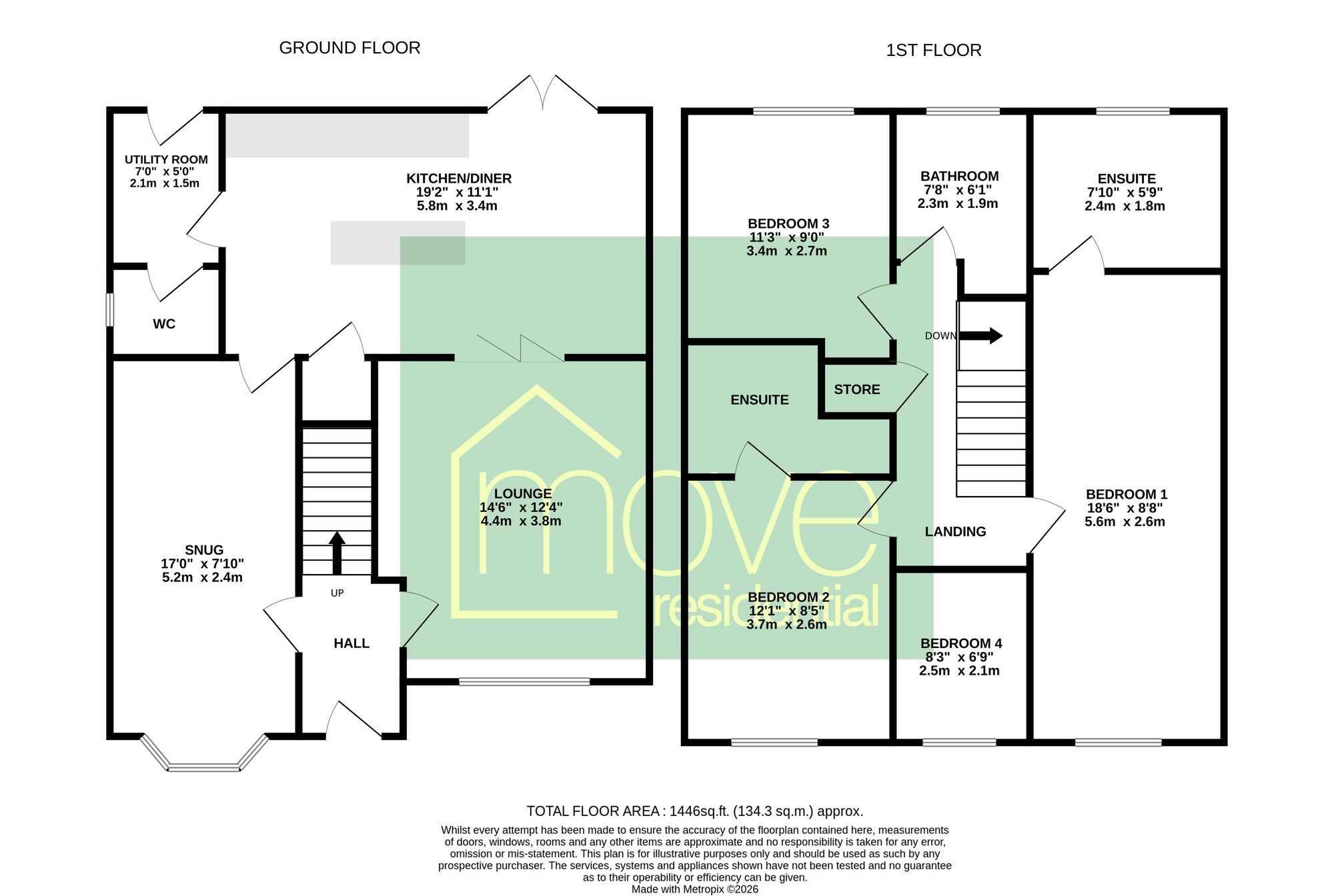 9 Chartwell Grove, Liverpool floorplan