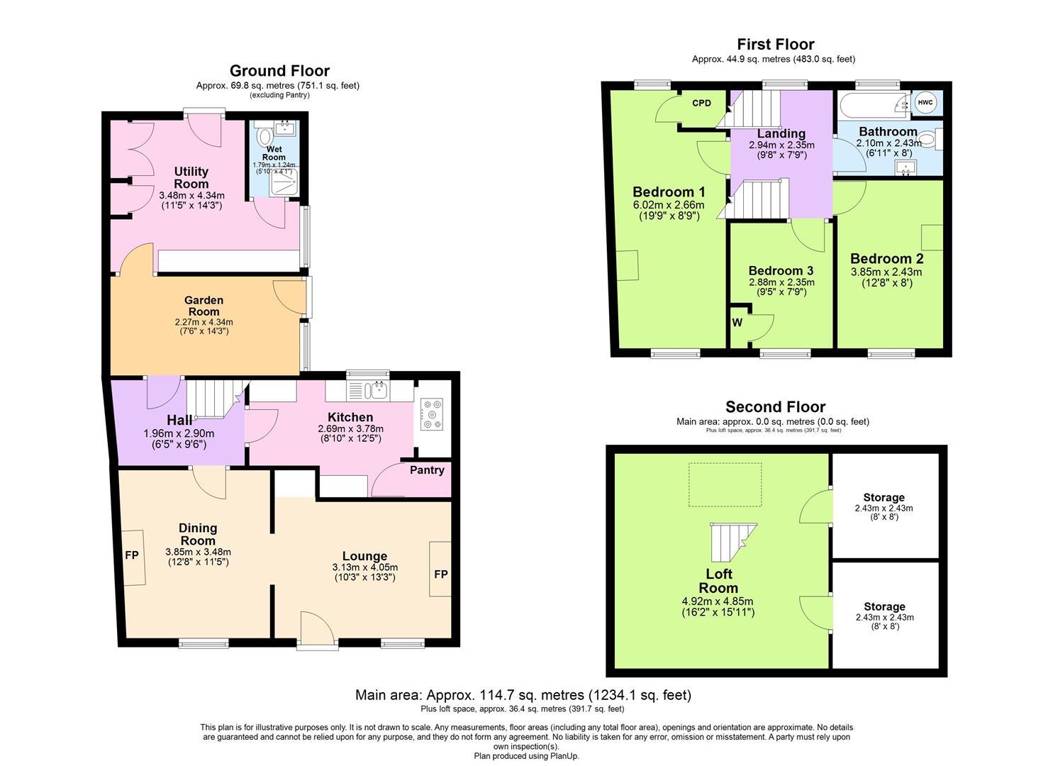 11, Brook Street, Southam floorplan
