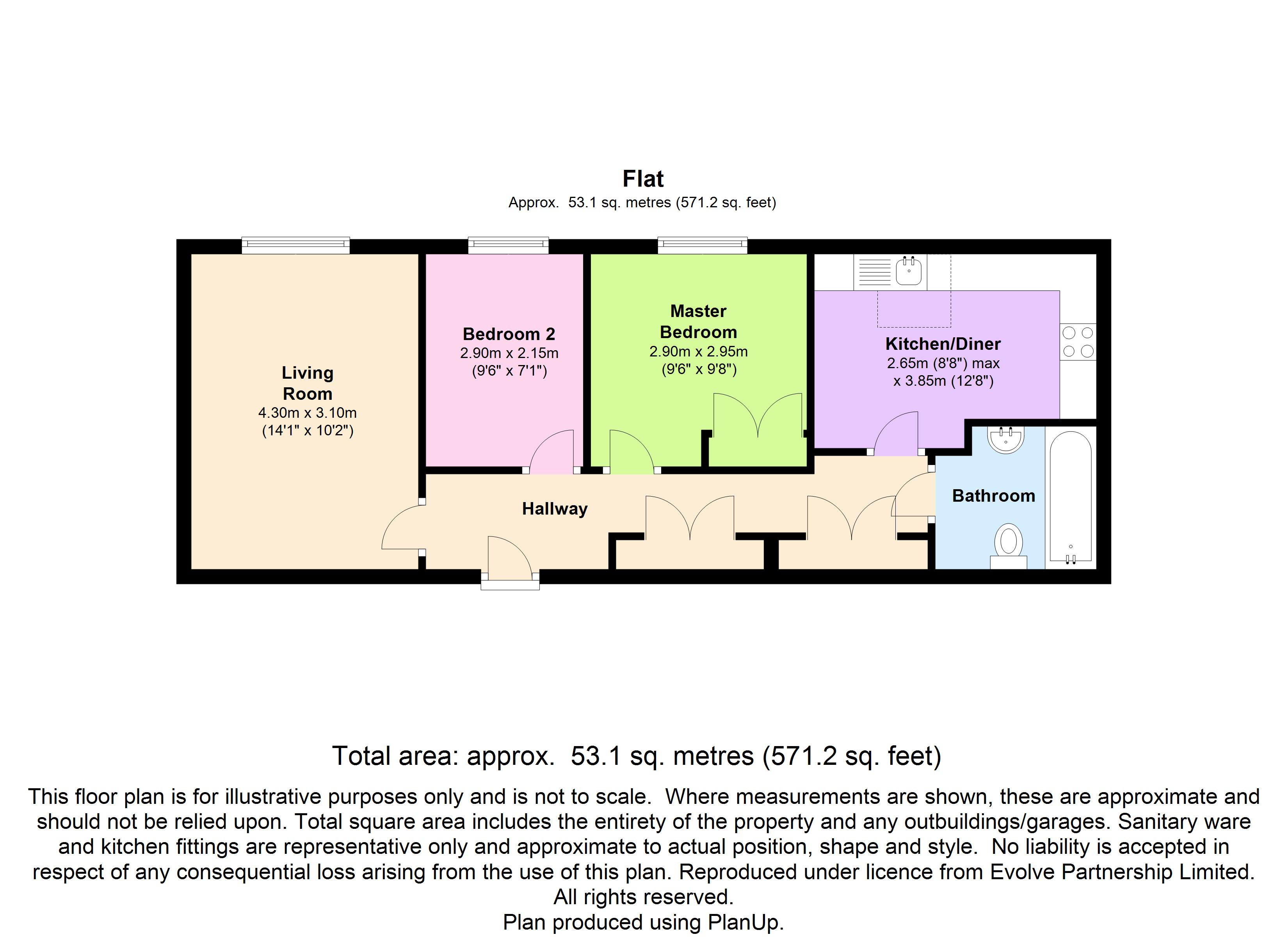 2 Bedrooms Flat for sale in Merrievale Court, Malvern WR14