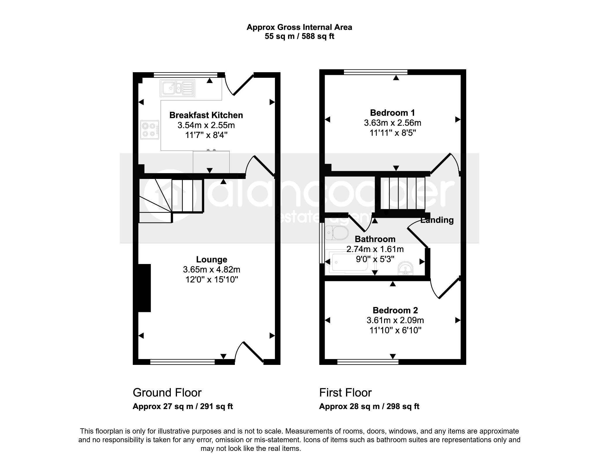 53 Orford Rise, Galley Common, Warwickshire floorplan