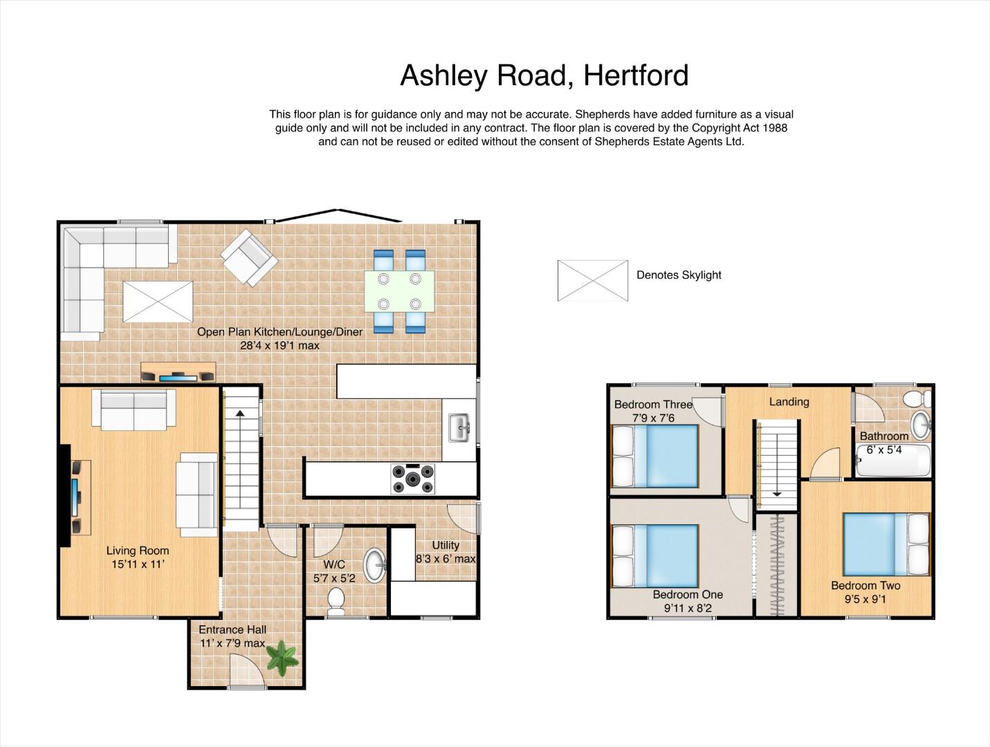 44, Ashley Road, Hertford floorplan