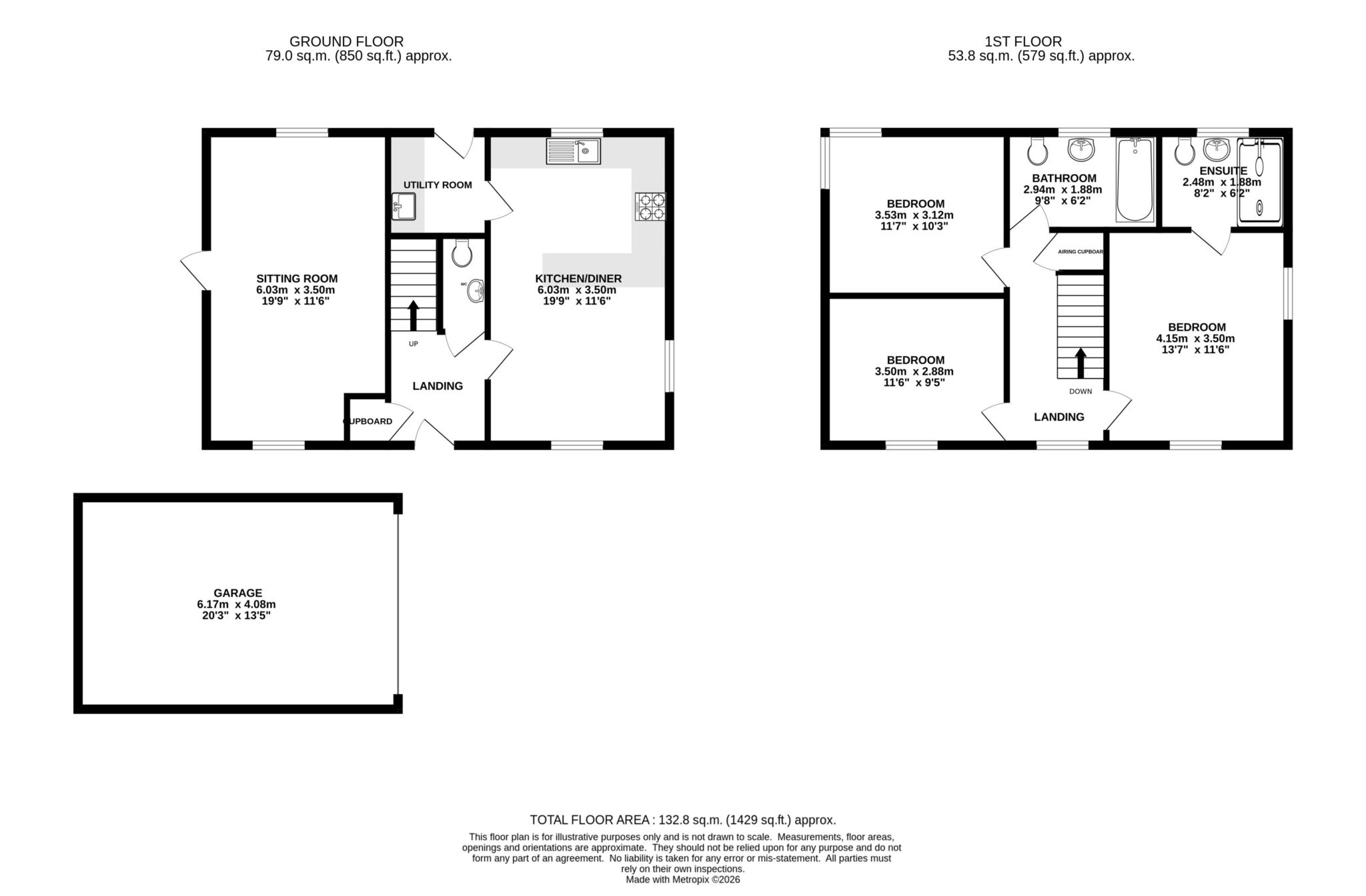 7, Ives Way, Norwich floorplan