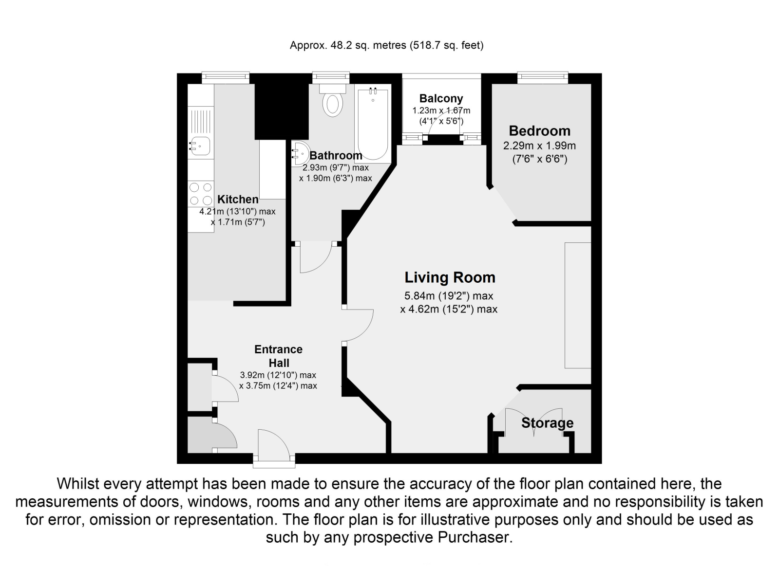415, Addison House, St John's Wood floorplan