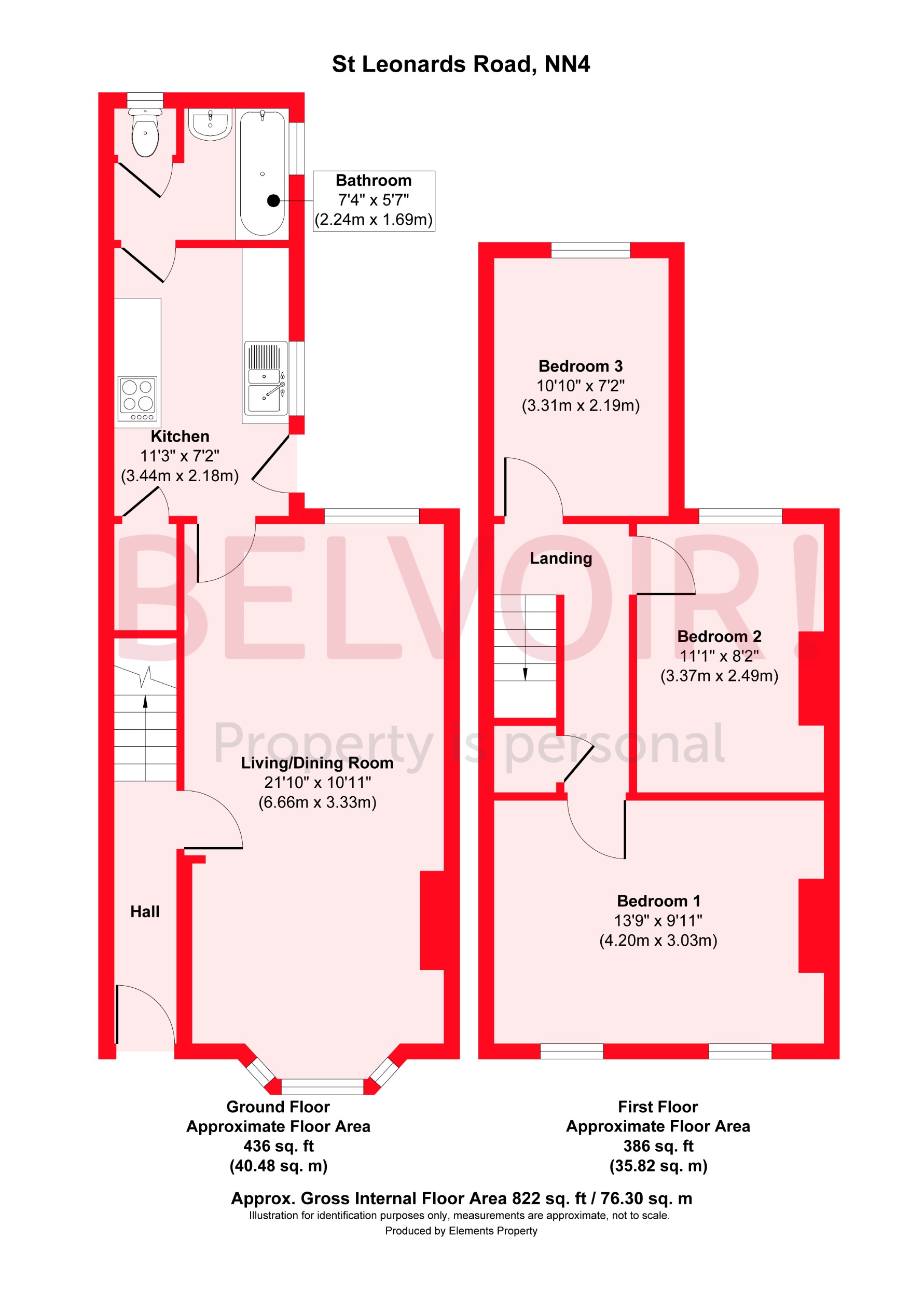 St Leonards Road, Northampton floorplan