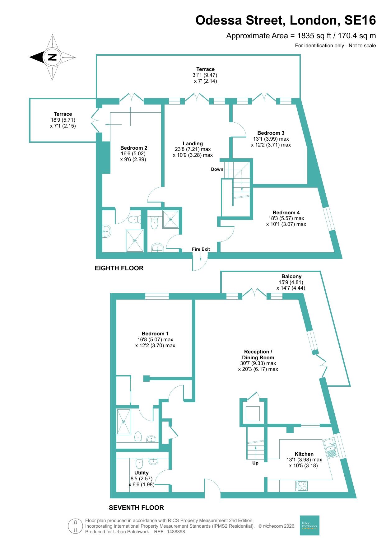 100 New Caledonian Wharf, 6, Odessa Street, London floorplan