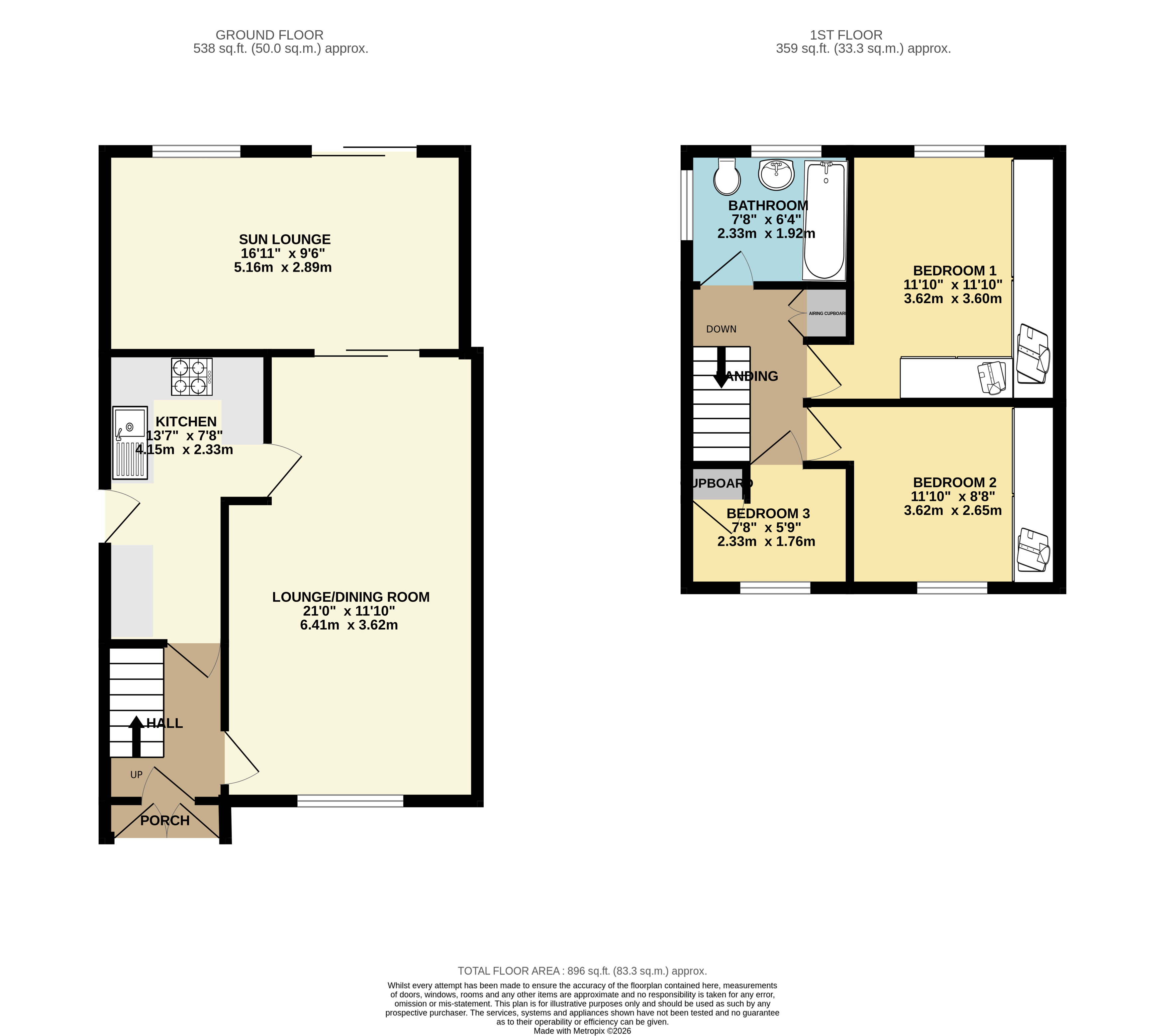 56, Newstead Avenue, Burbage floorplan