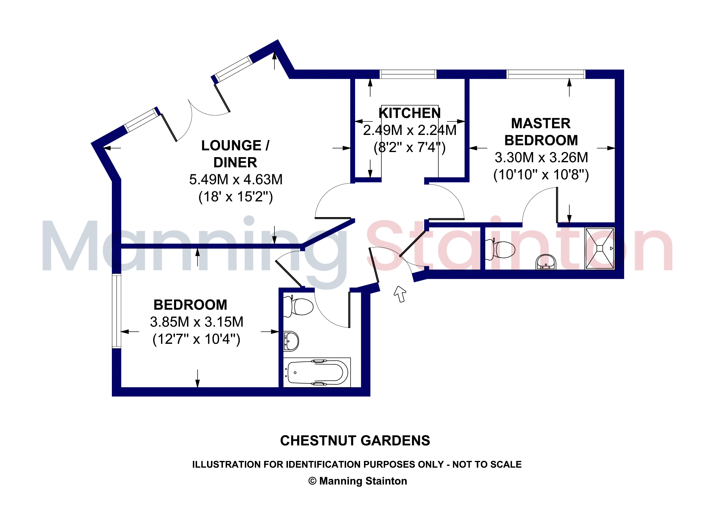 10, Chestnut Gardens, Leeds floorplan