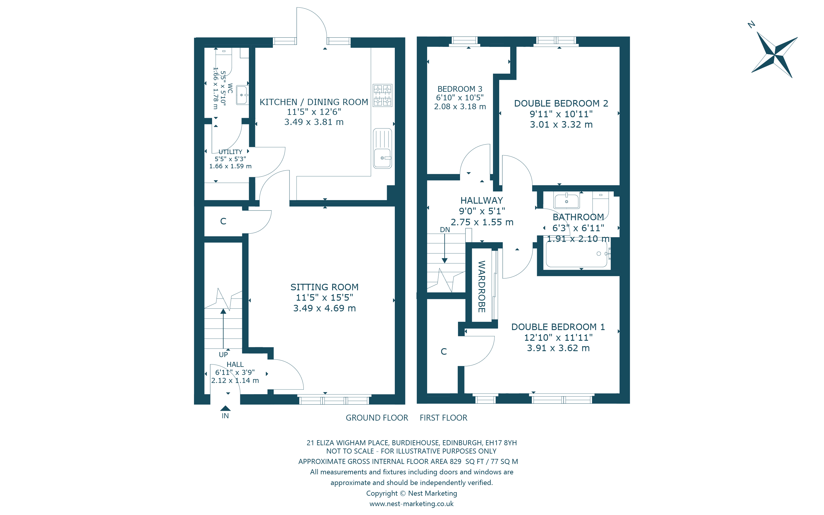21, Eliza Wigham Place, Edinburgh floorplan