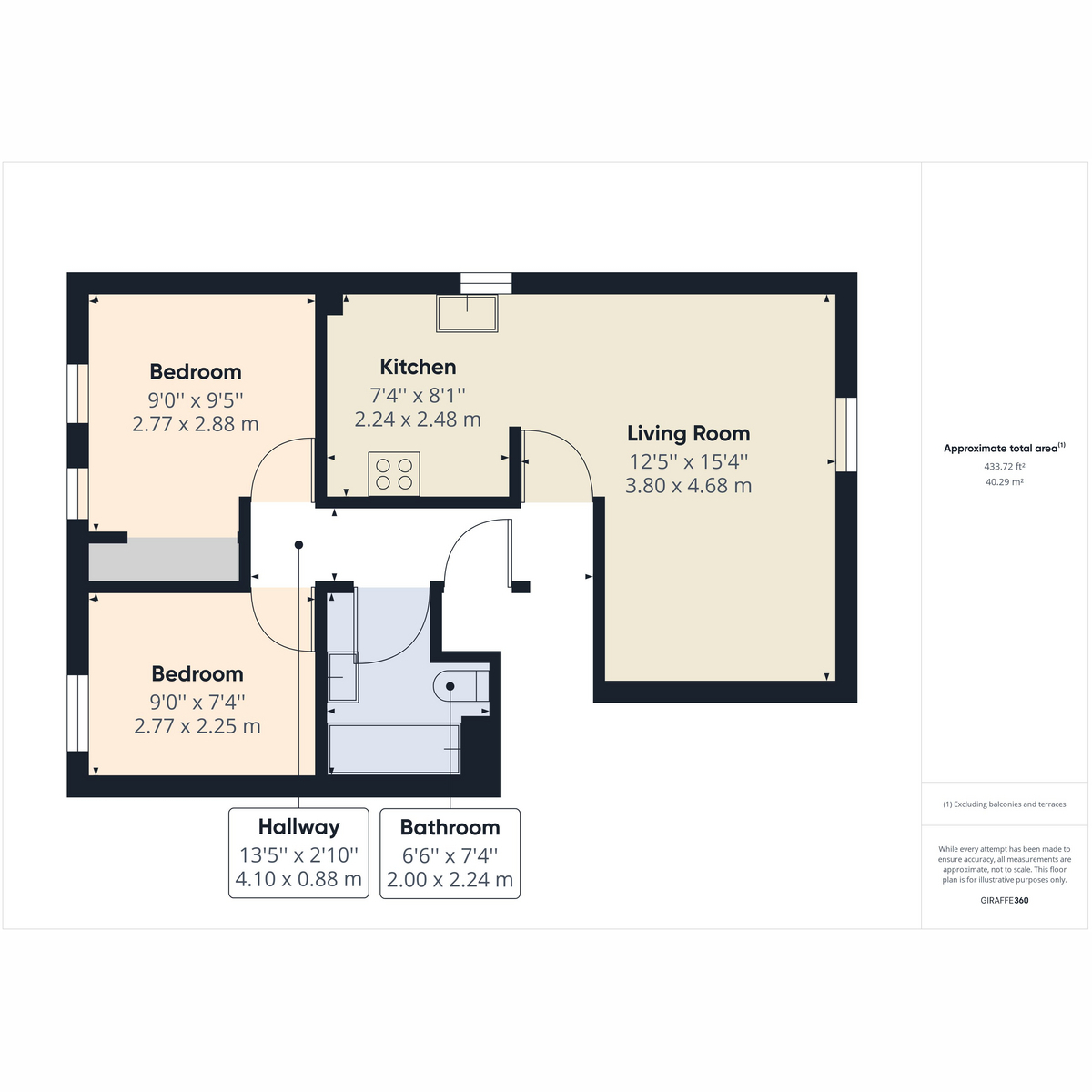 Flat Flat 51, Lyndbourne Court, London Road, Benfleet floorplan