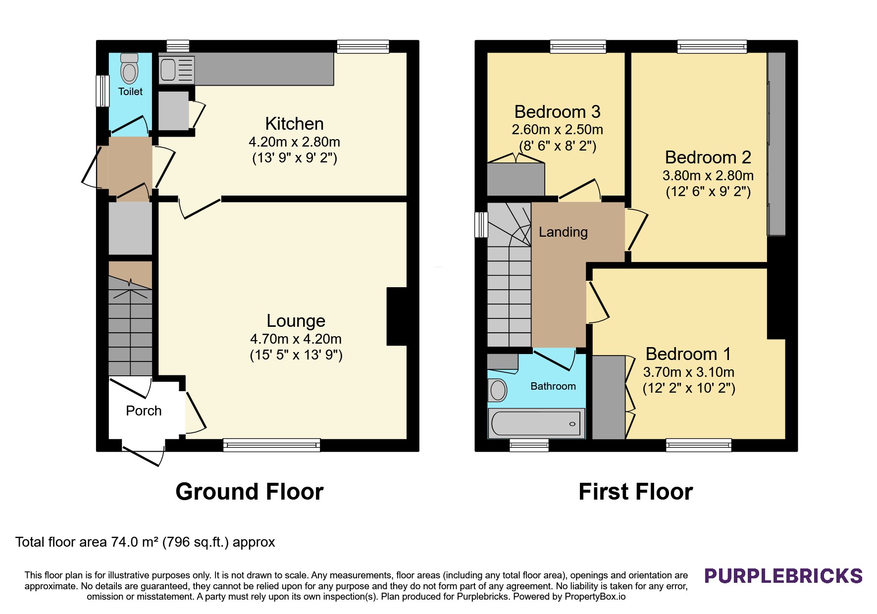 46, botany road, walsall floorplan