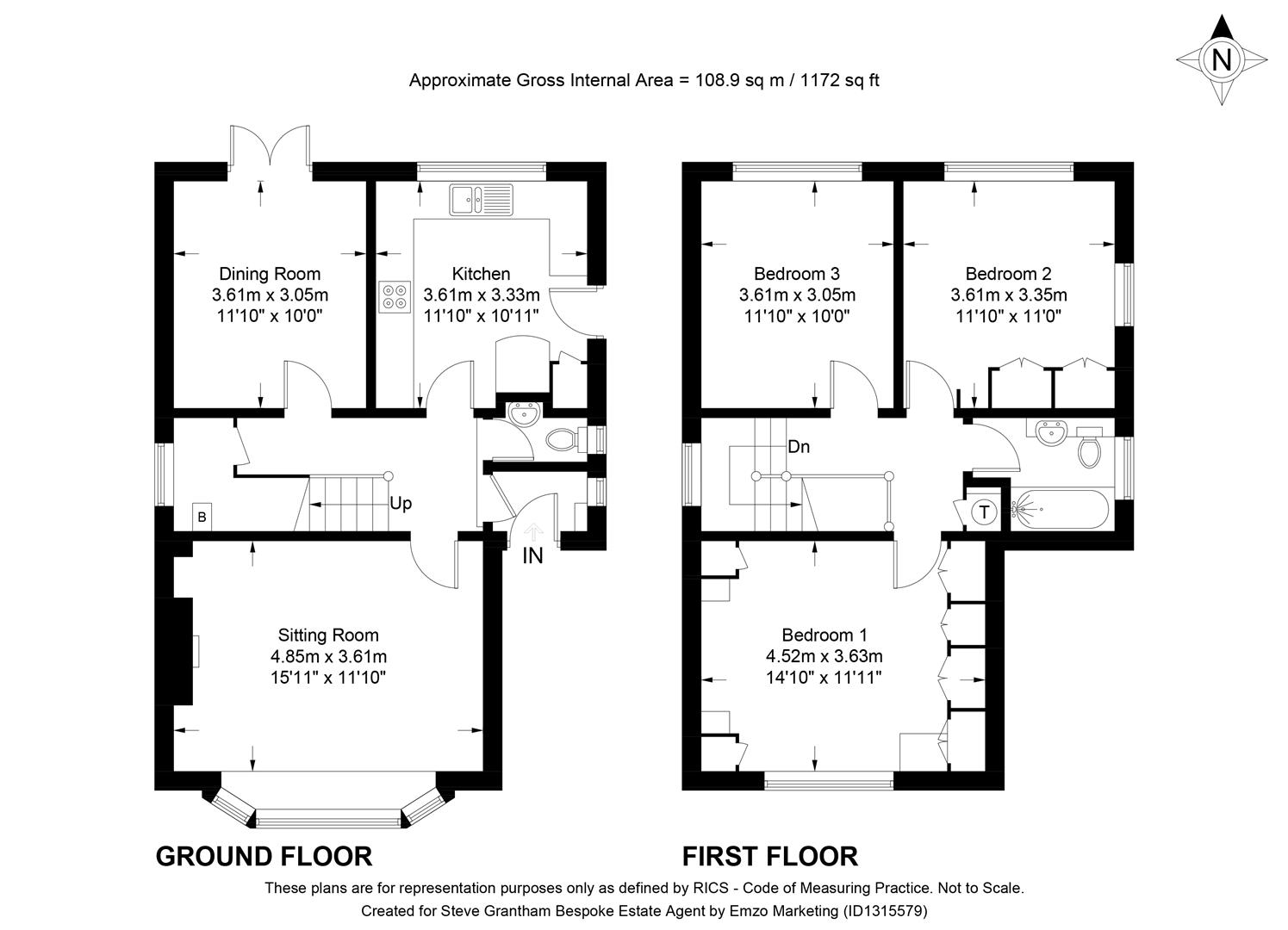 43, Woodlands Avenue, Emsworth floorplan