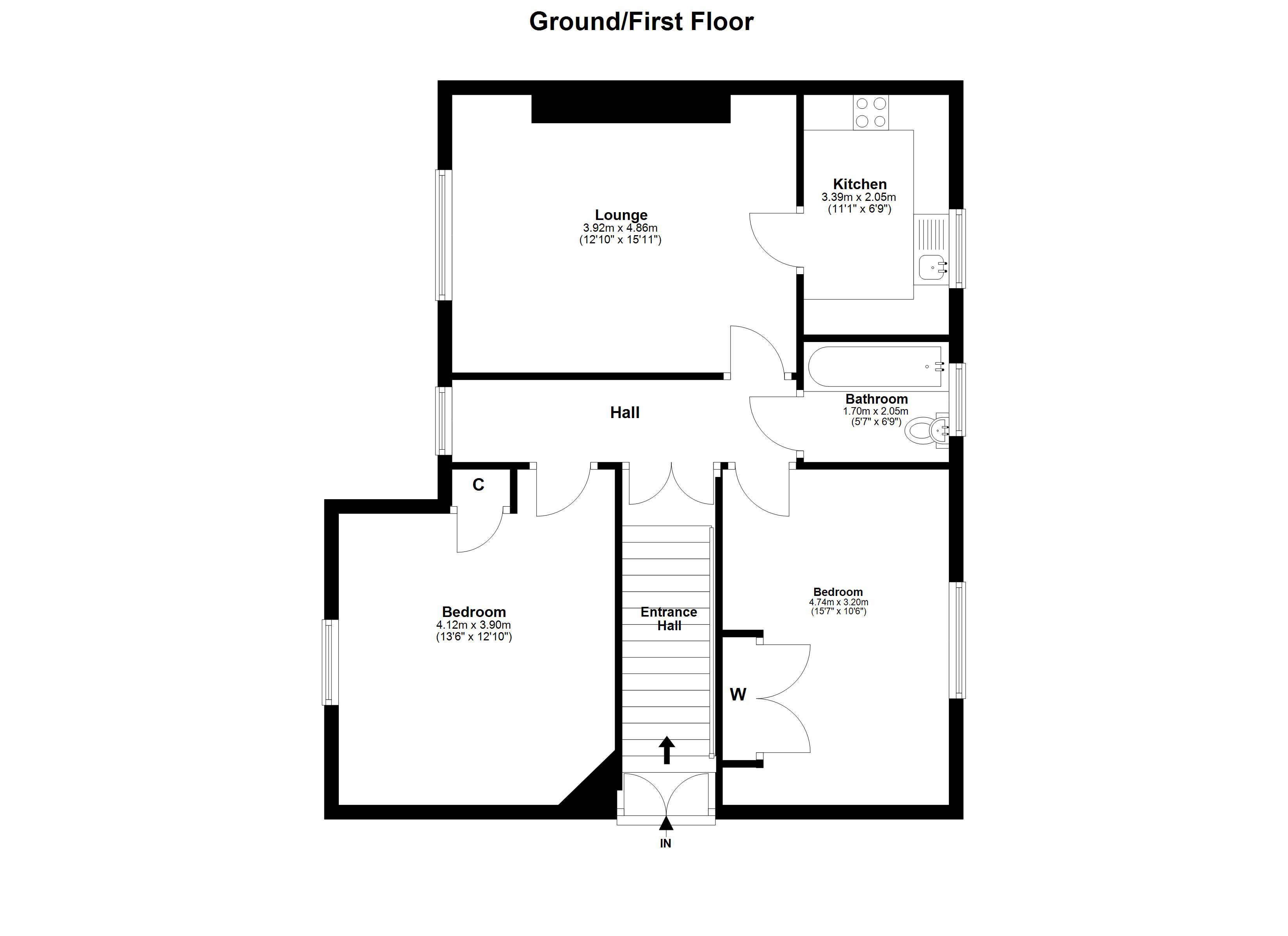 Granton Place, Edinburgh floorplan