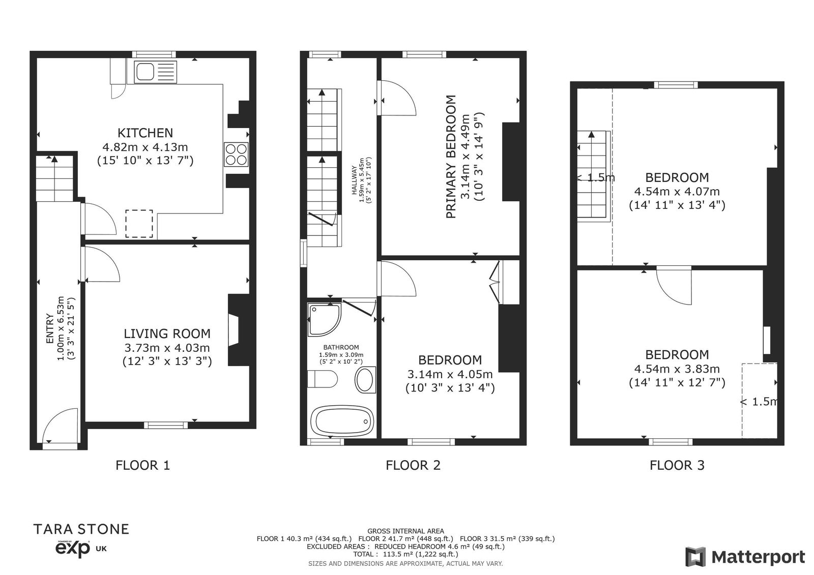 129a, Rochdale Road, Sowerby Bridge floorplan