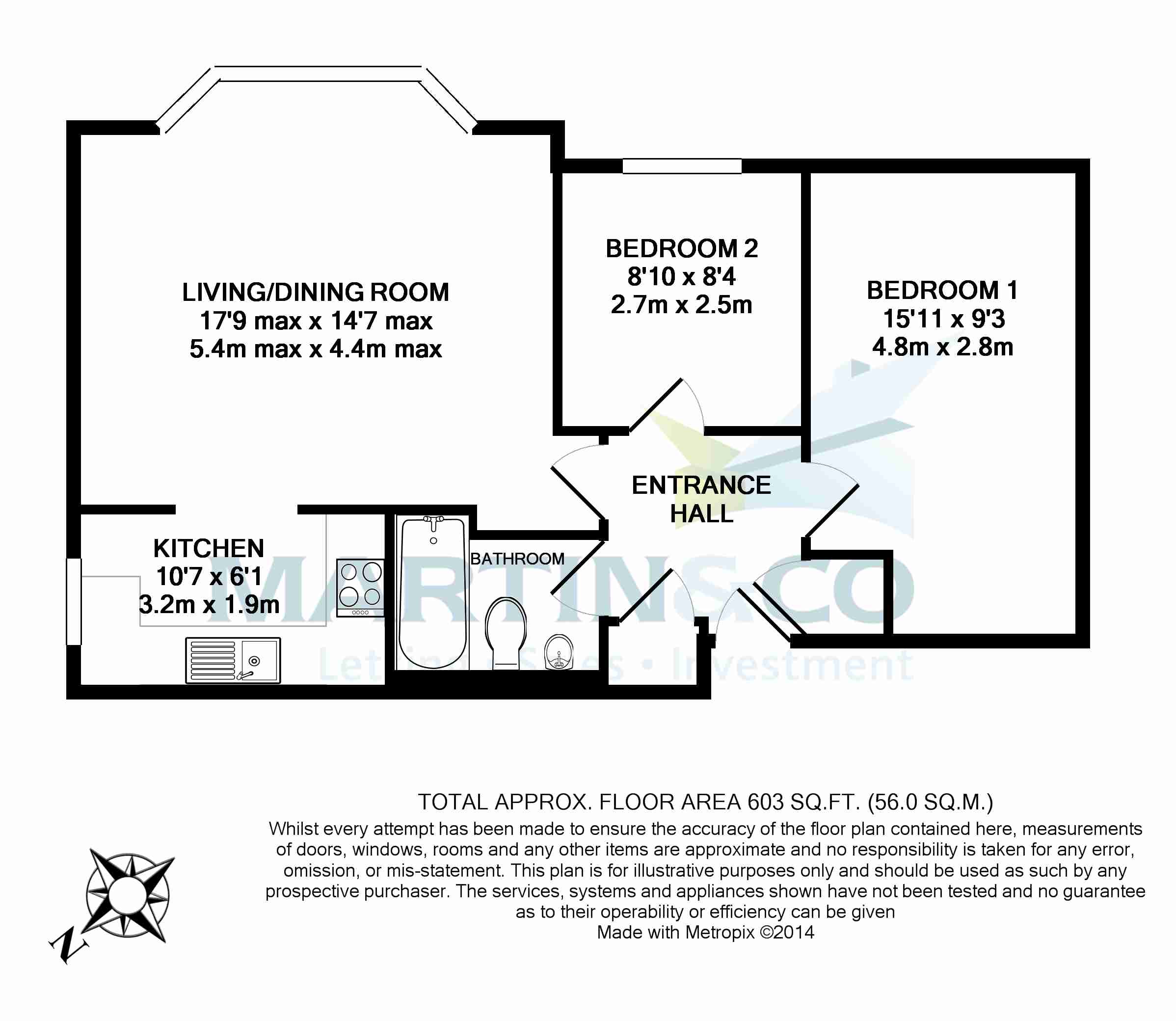 2 Bedrooms Flat to rent in Wingate Court, Aldershot, Hampshire GU11