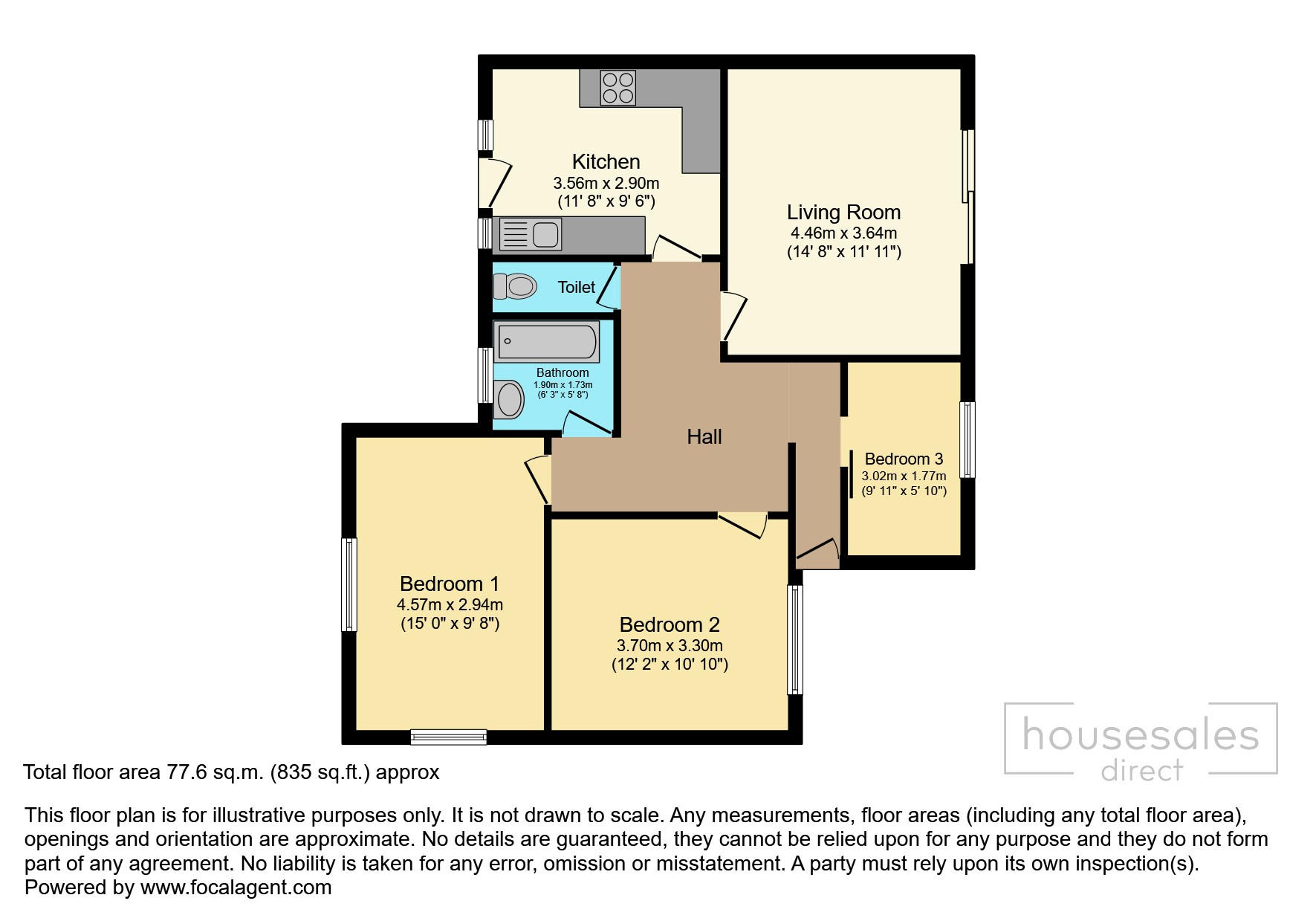 6, Kingston Lane, Dartmouth floorplan