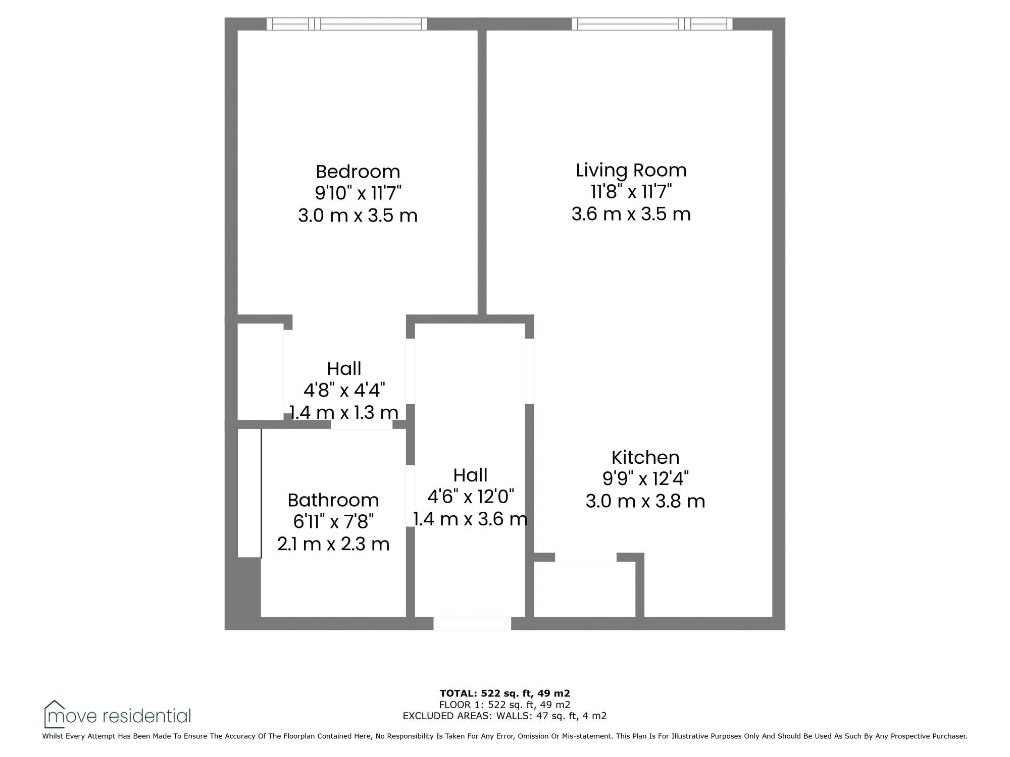 Apt 211, The Prestige, Liverpool floorplan