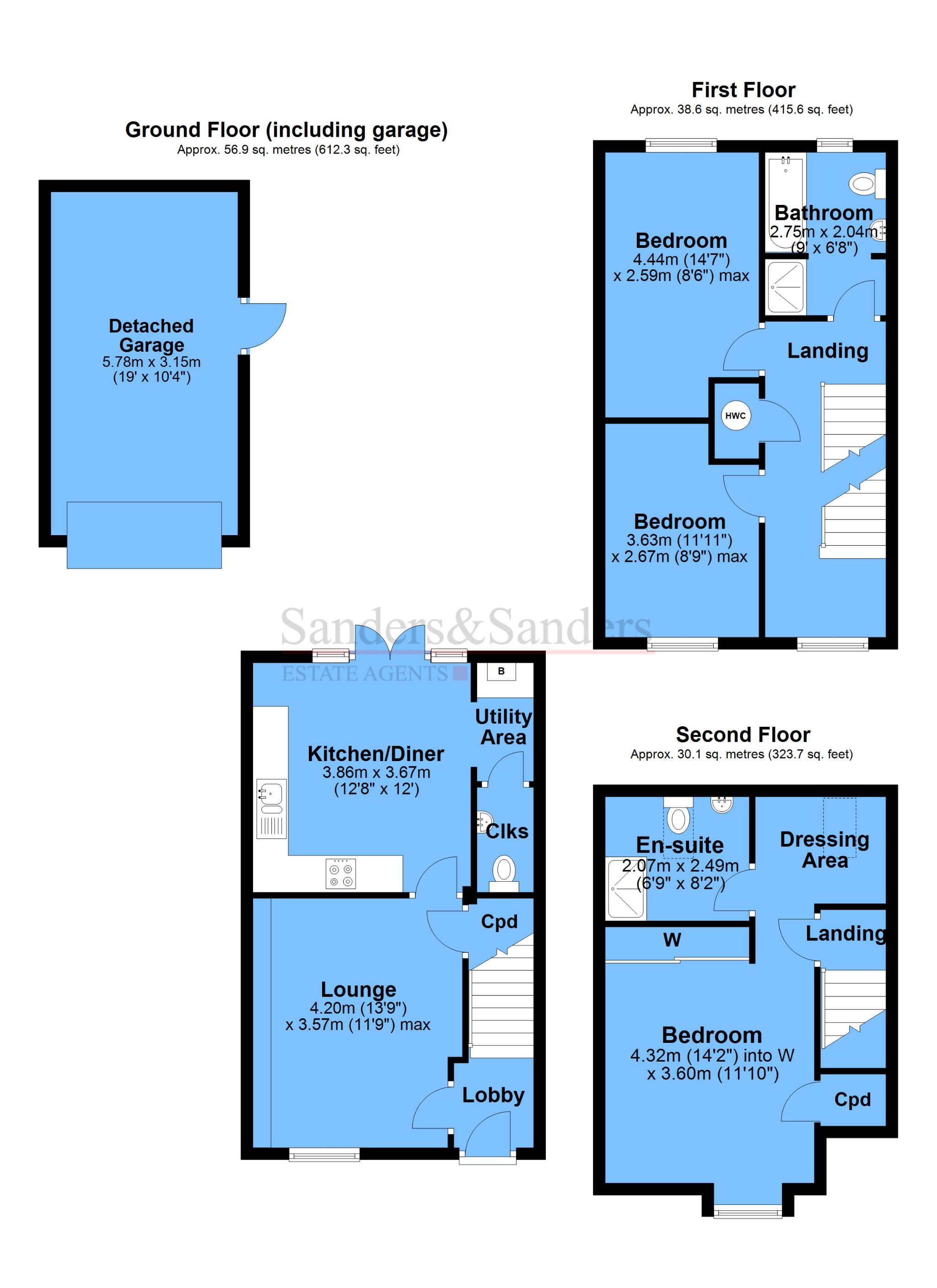 16 Jacksons Meadow, Alcester floorplan