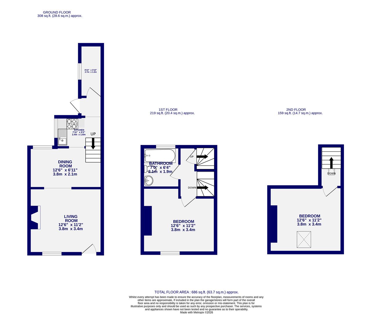 2, Chapel Terrace, York floorplan