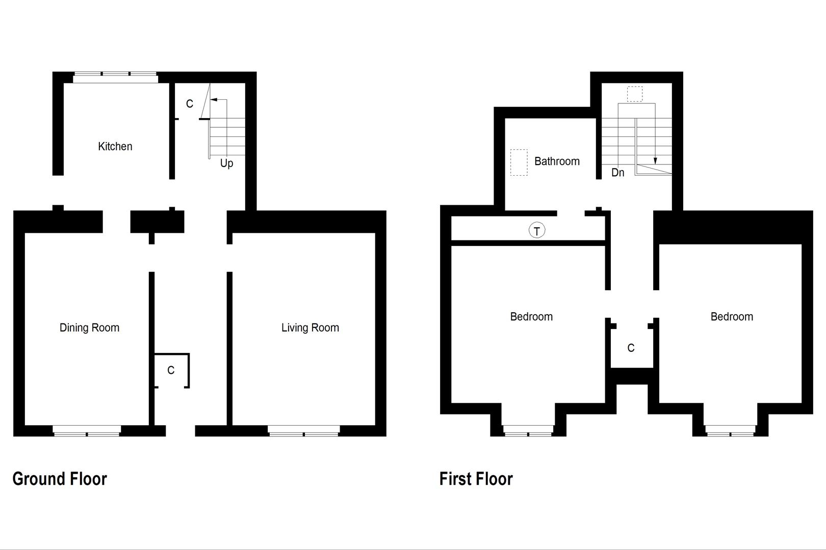 2 Bedrooms Semi-detached house for sale in Ochil Cottage, Main Street, Glenfarg, Perth PH2