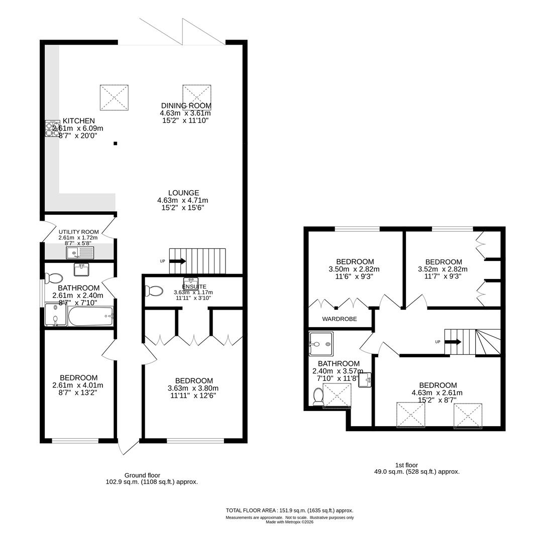37, Vernon Close, Epsom floorplan