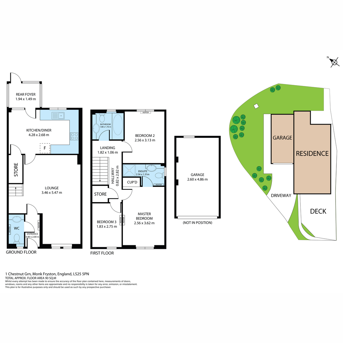 1, Chestnut Green, Monk Fryston floorplan