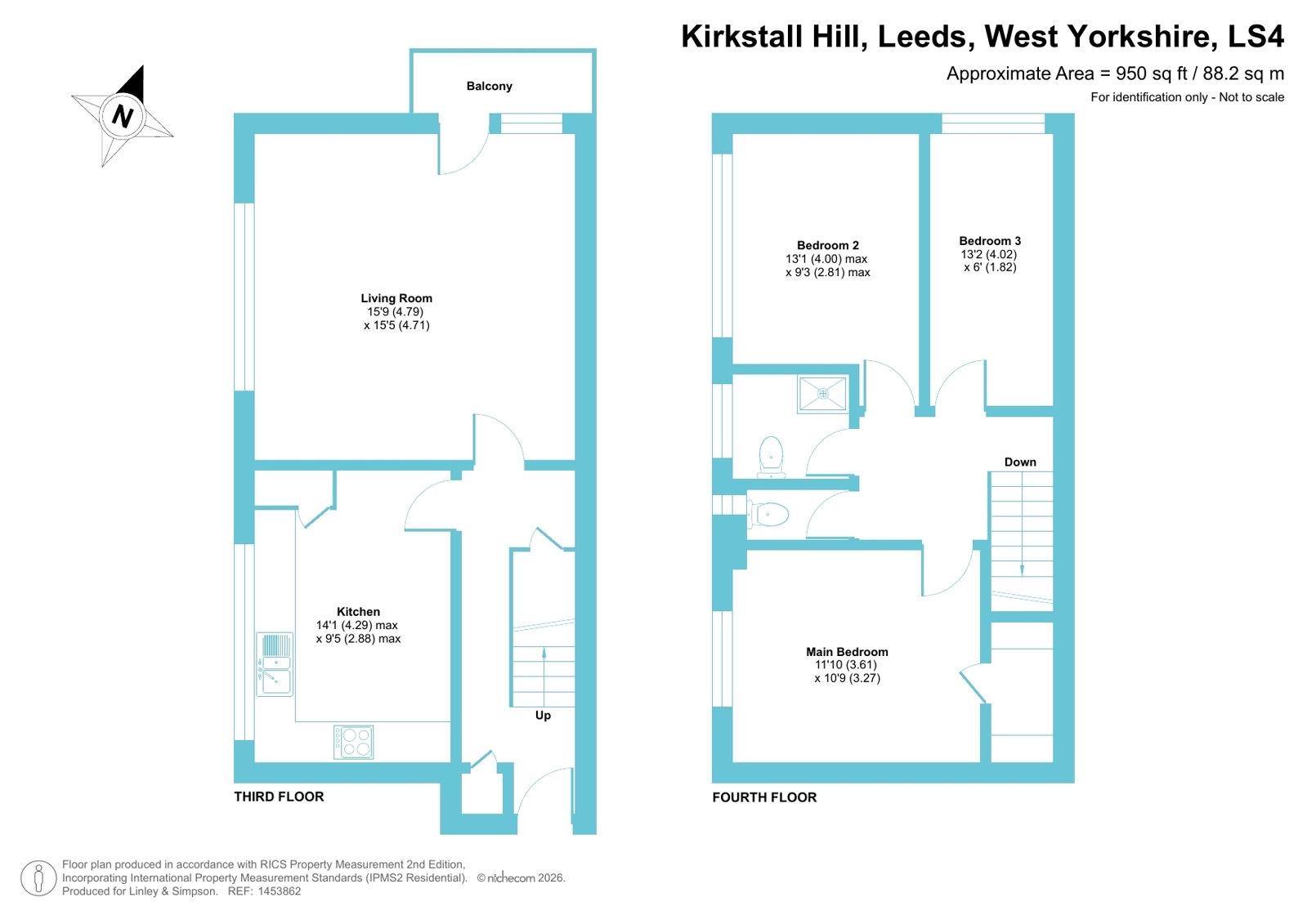 66, Kirkstall Hill, Leeds floorplan