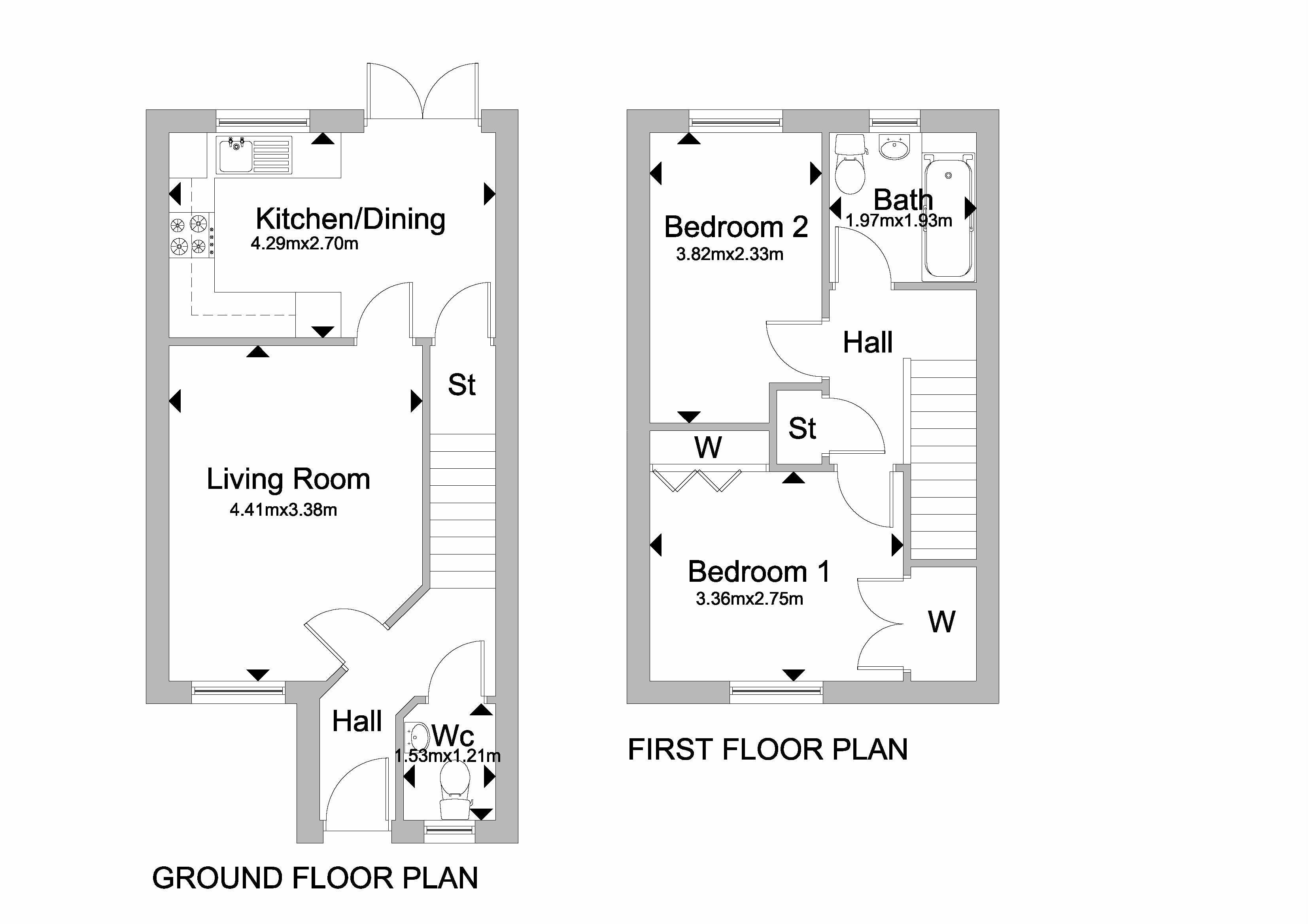 2 Bedrooms End terrace house for sale in 16 Easter Langside Avenue, Dalkeith EH22