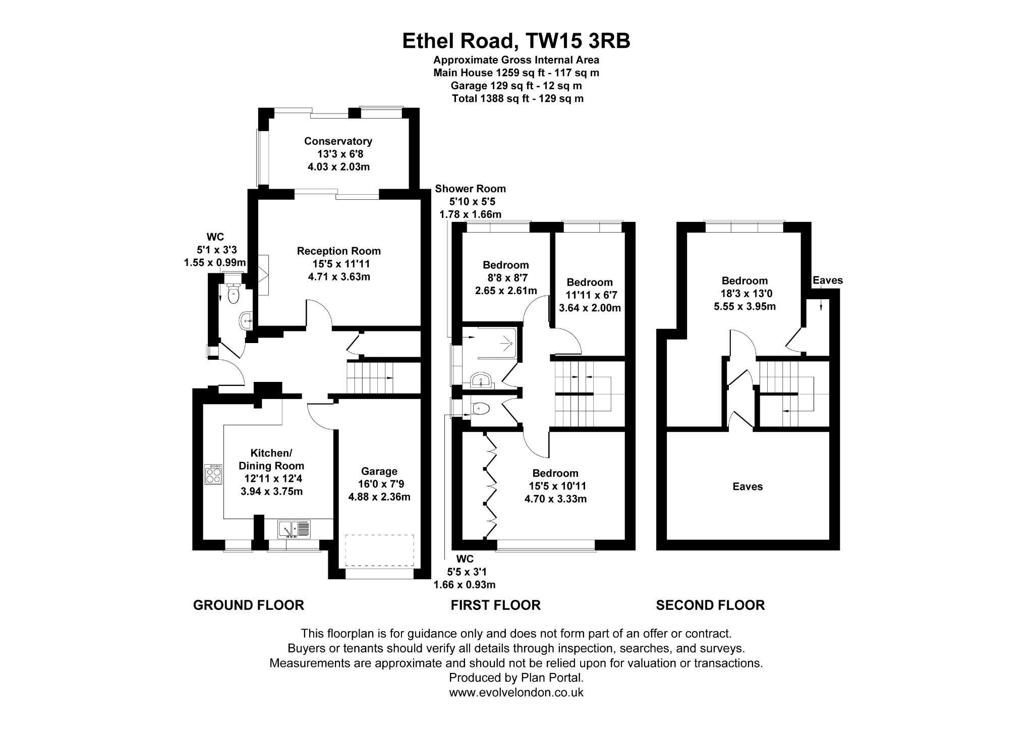 16A, Ethel Road, Ashford floorplan