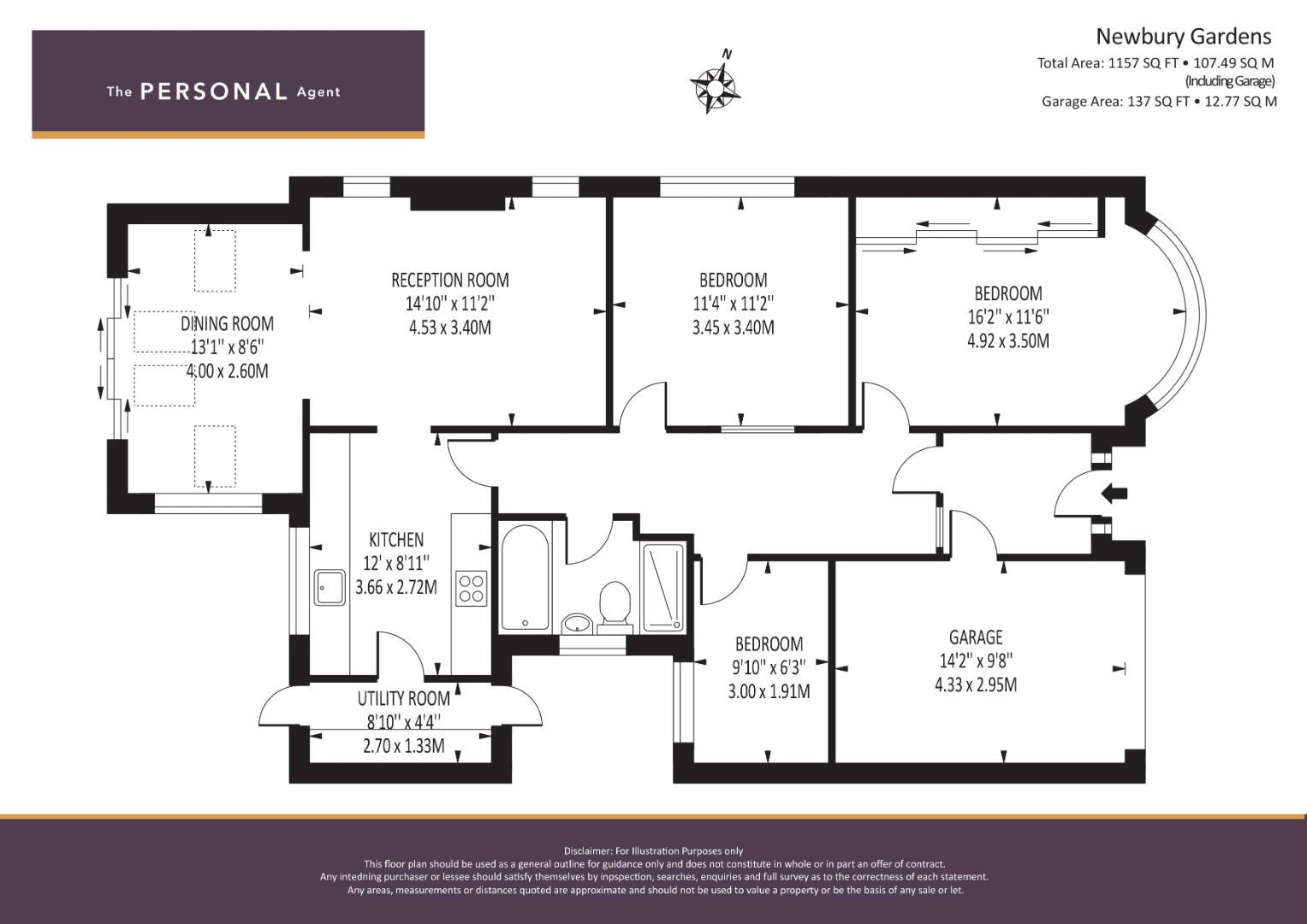 Newbury Gardens, Stoneleigh, Epsom KT19, 3 bedroom detached bungalow