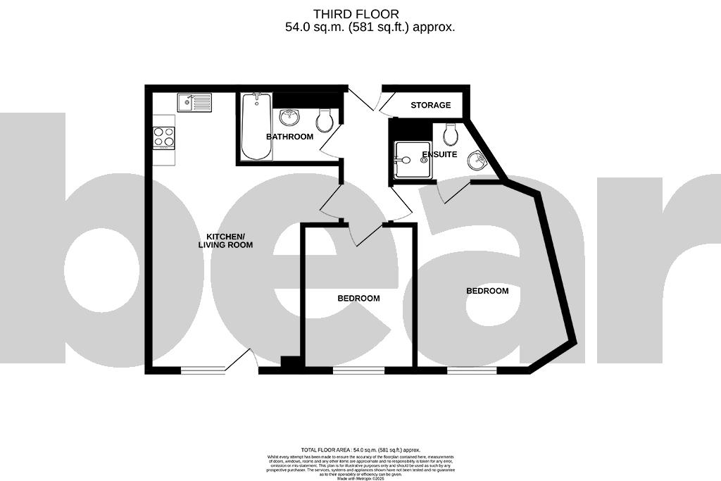 Flat 48 Priory Mews, 44, Station Avenue, Southend-on-Sea floorplan