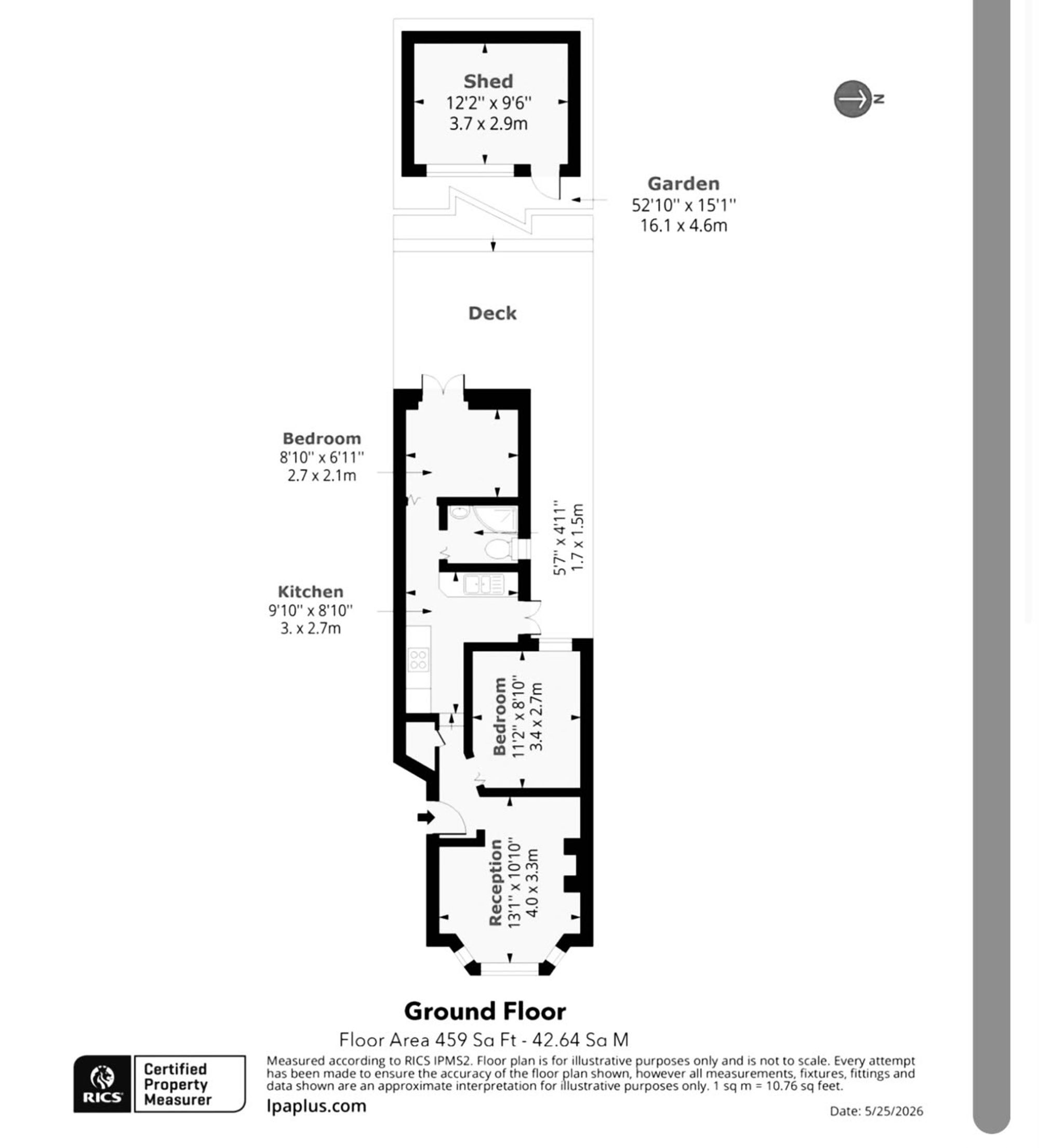 26 Edinburgh Road, London floorplan