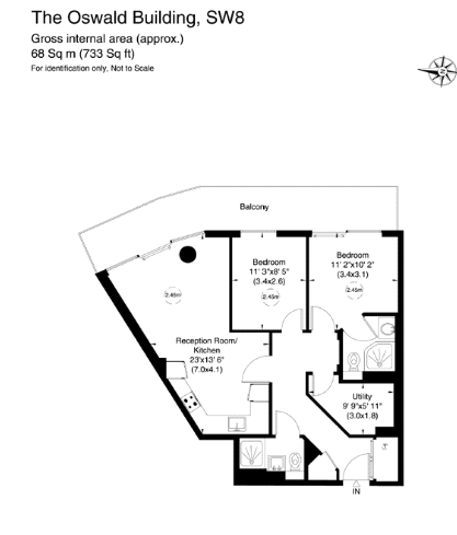 2 Bedrooms Flat to rent in Oswald Building, 374 Queenstown Road, London SW11