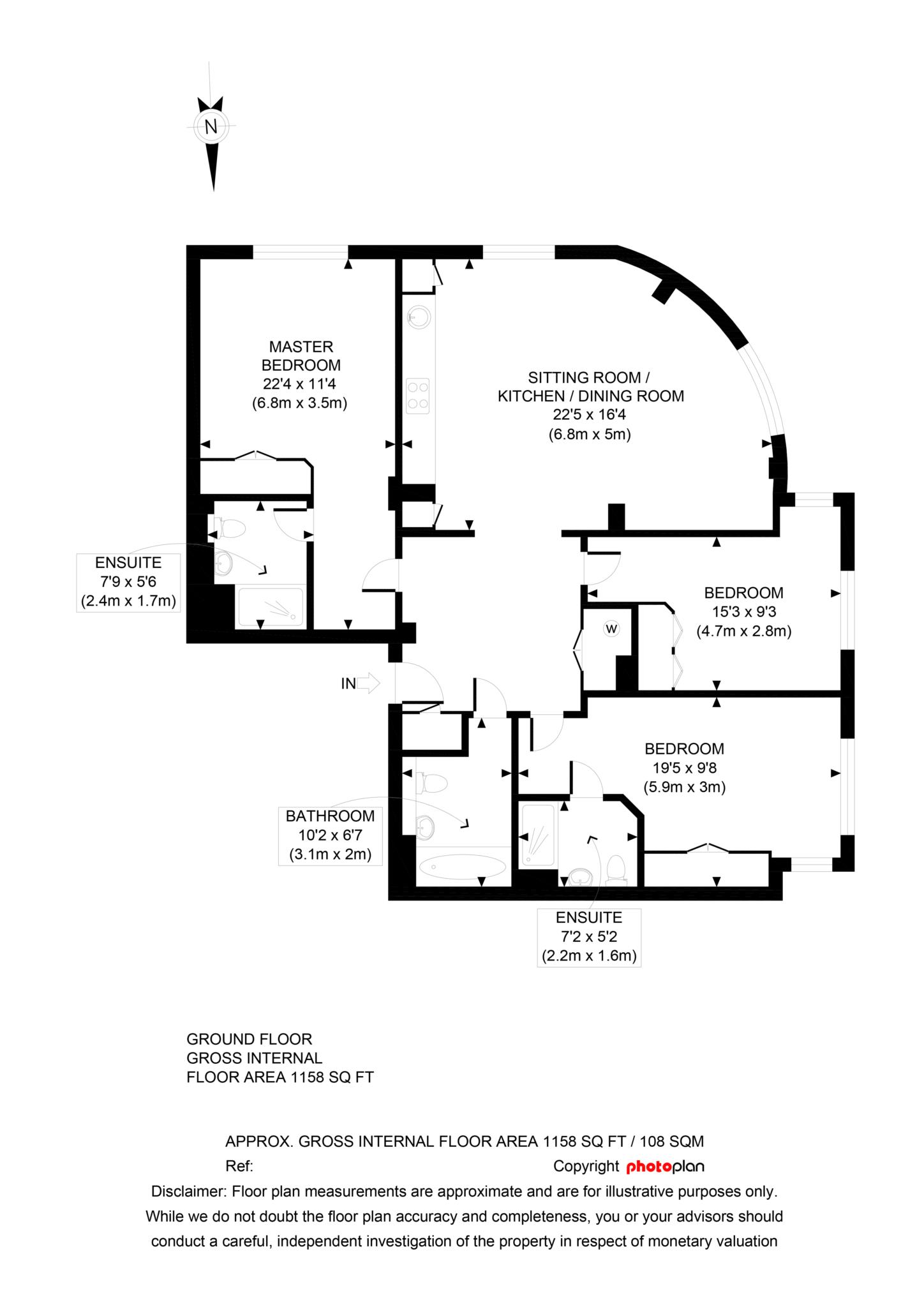22, Furnace House, Oxford floorplan