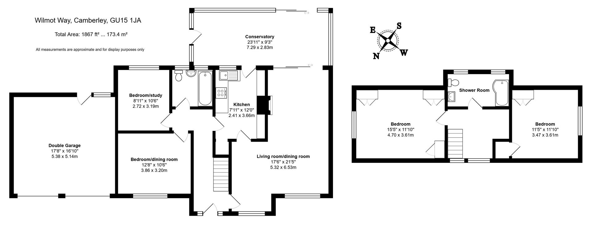 21, Wilmot Way, Camberley floorplan
