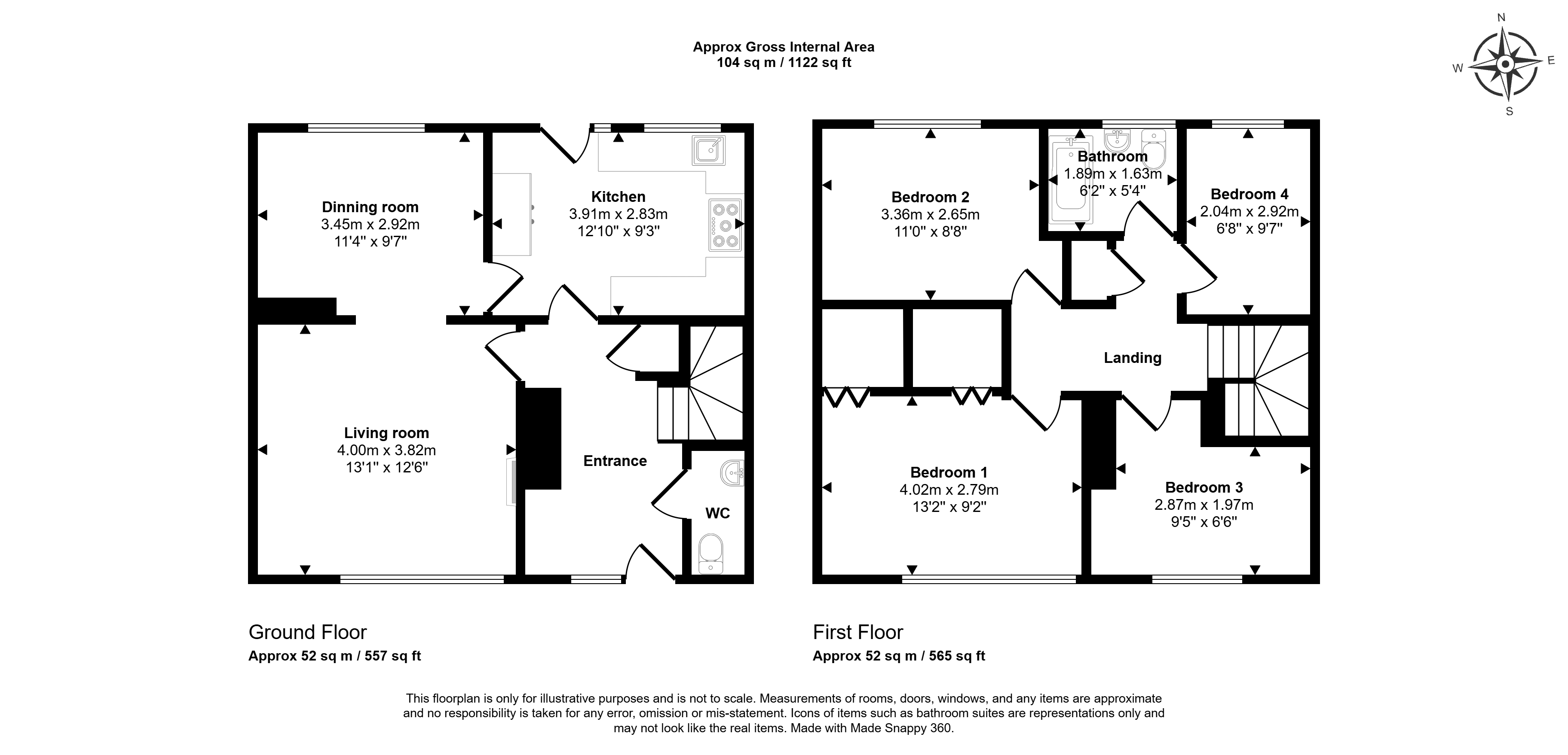 6, Barking Square, Sunderland floorplan
