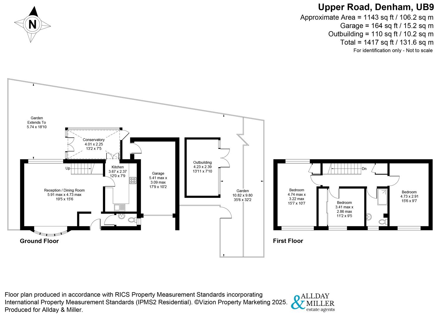 2A, Upper Road, Uxbridge floorplan