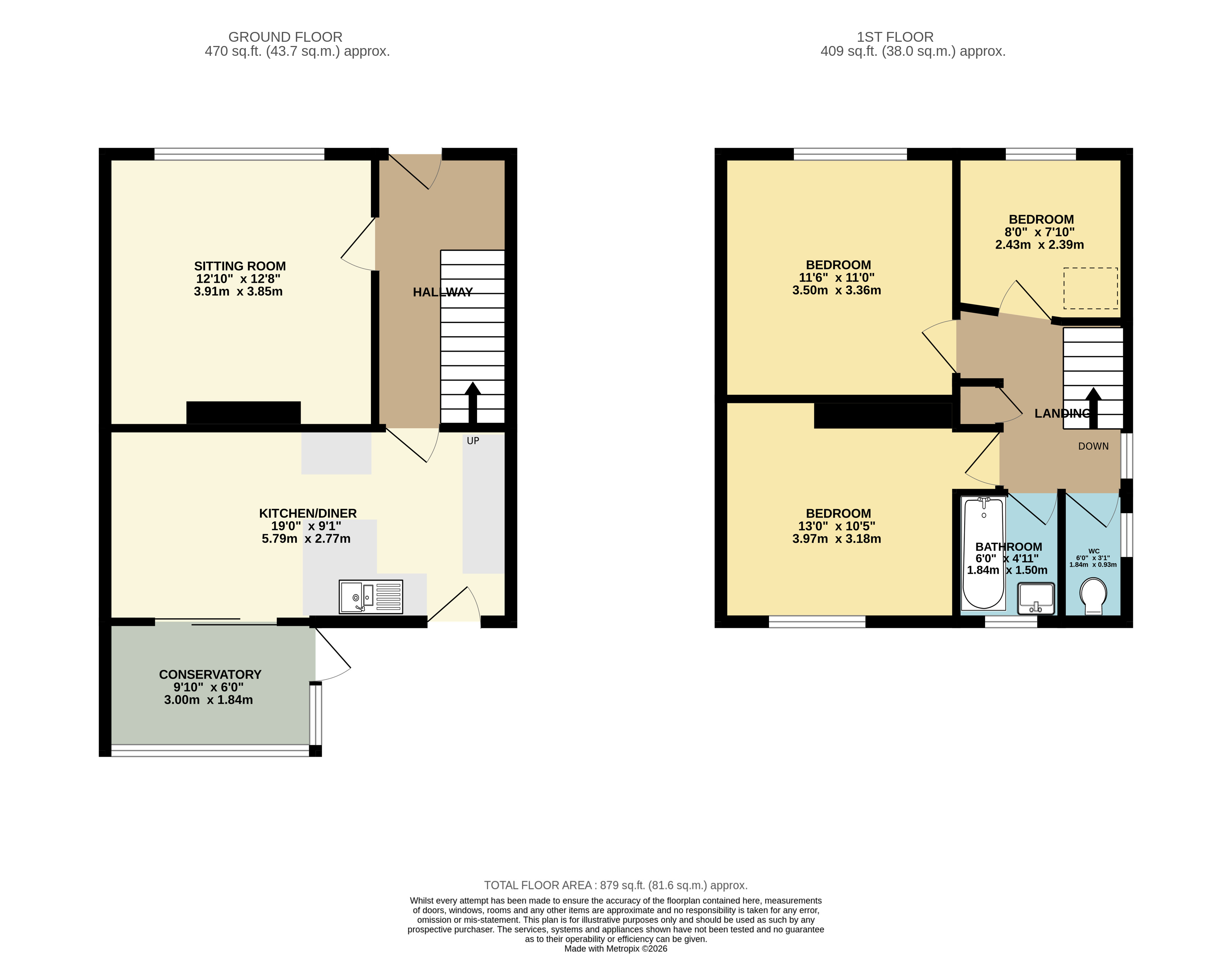 1, Tassells Walk, Whitstable floorplan