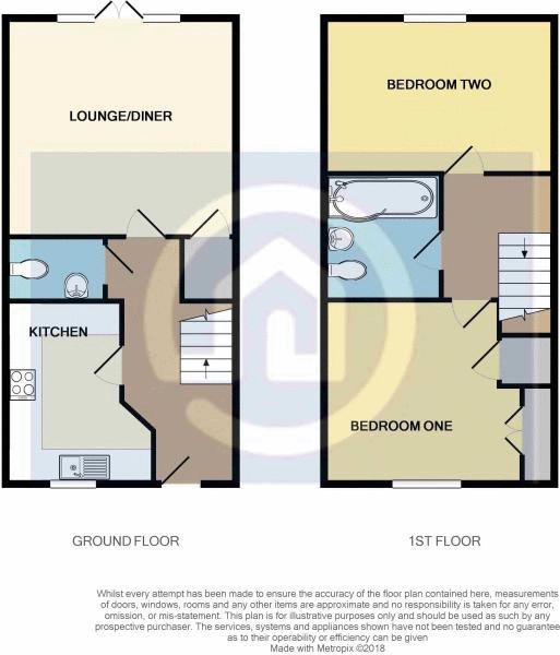 2 Bedrooms Terraced house for sale in Evans Croft, Shortstown MK42