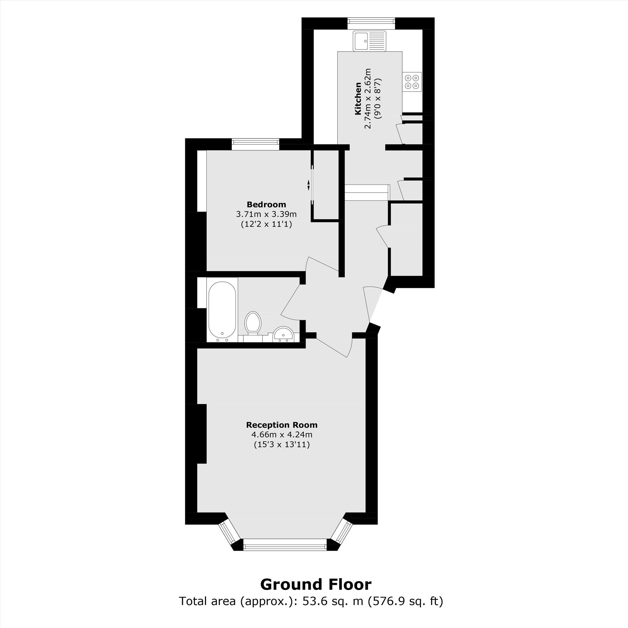 Ground Floor Flat, 17, Chippenham Road, Maida Vale floorplan