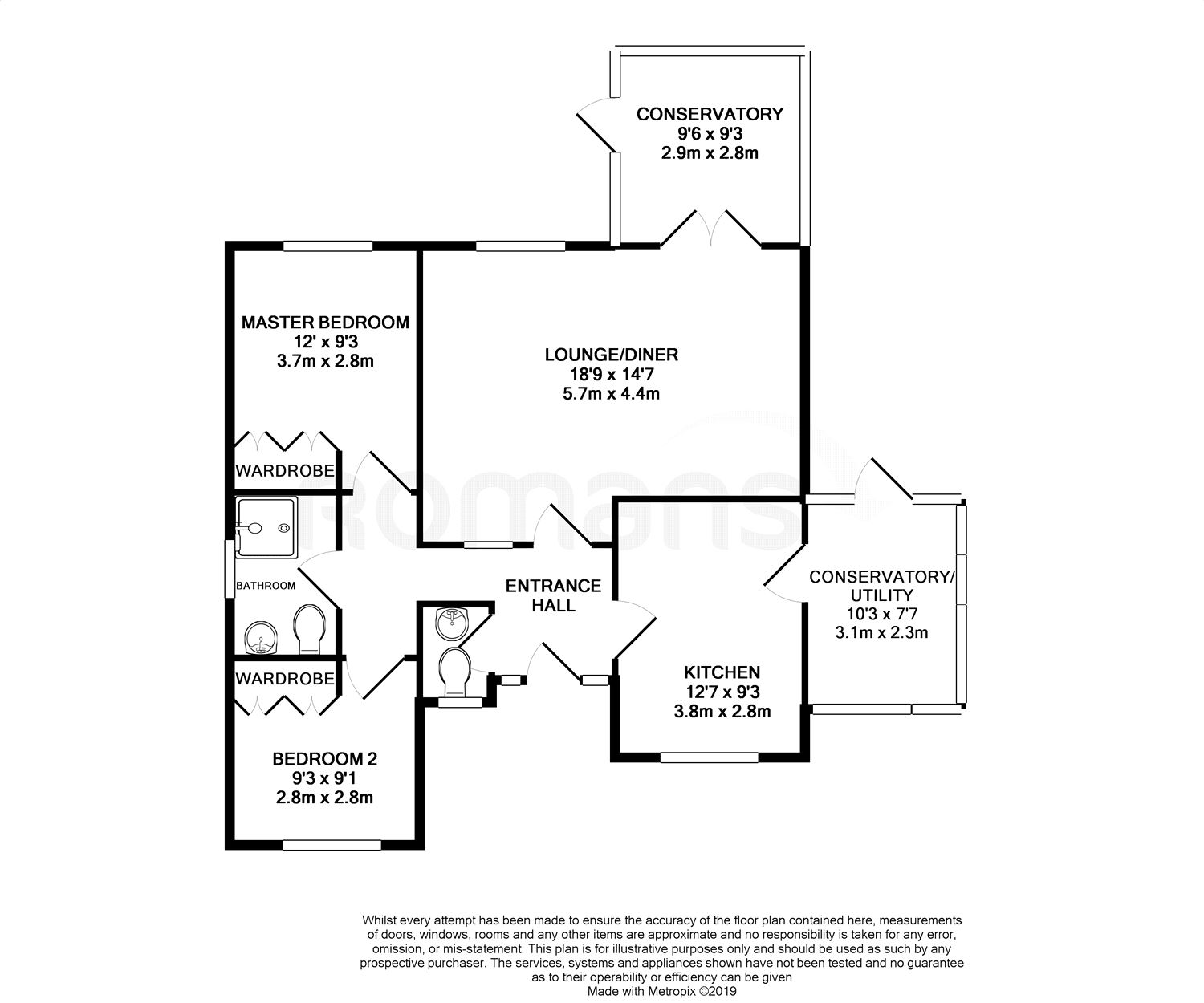 2 Bedrooms Detached bungalow for sale in Farriers Close, Woodley, Reading RG5