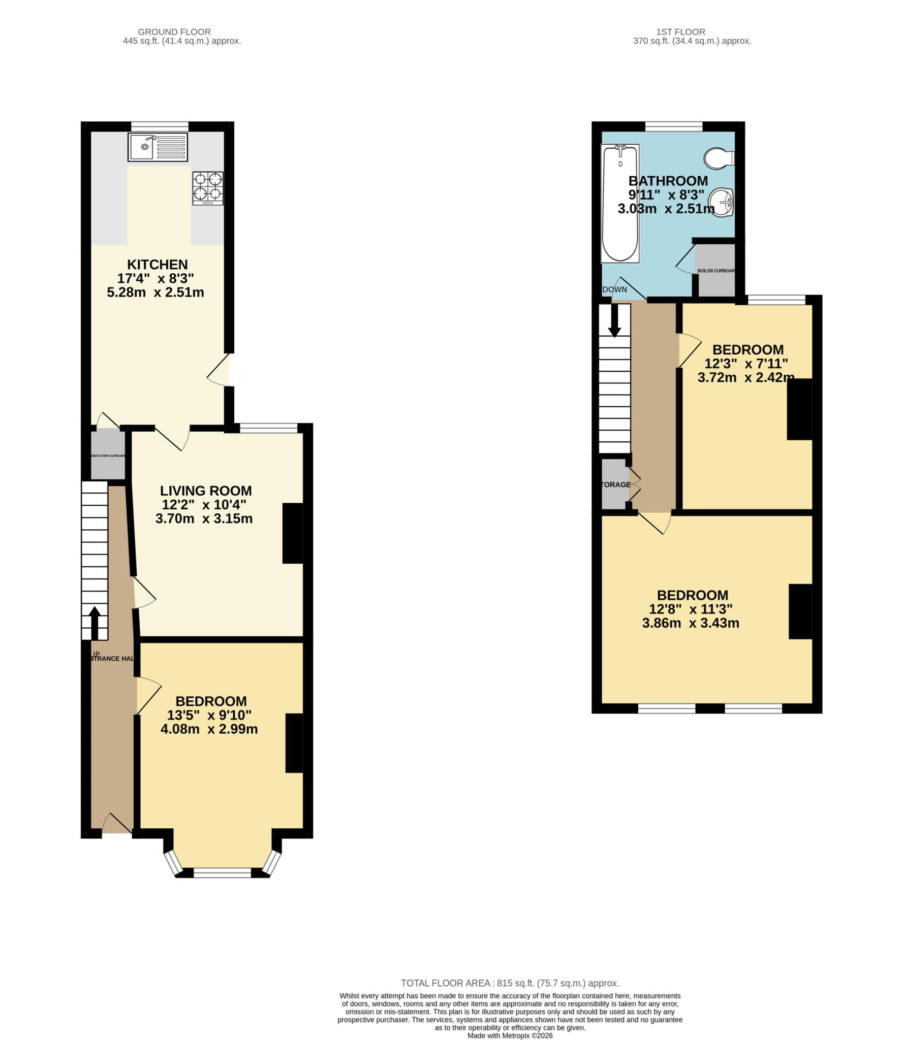 Grange Avenue, Reading floorplan
