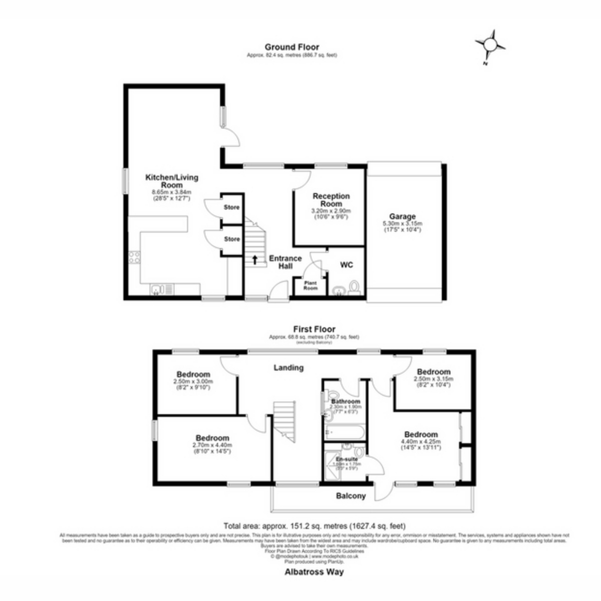 11, Albatross Way, Chelmsford floorplan