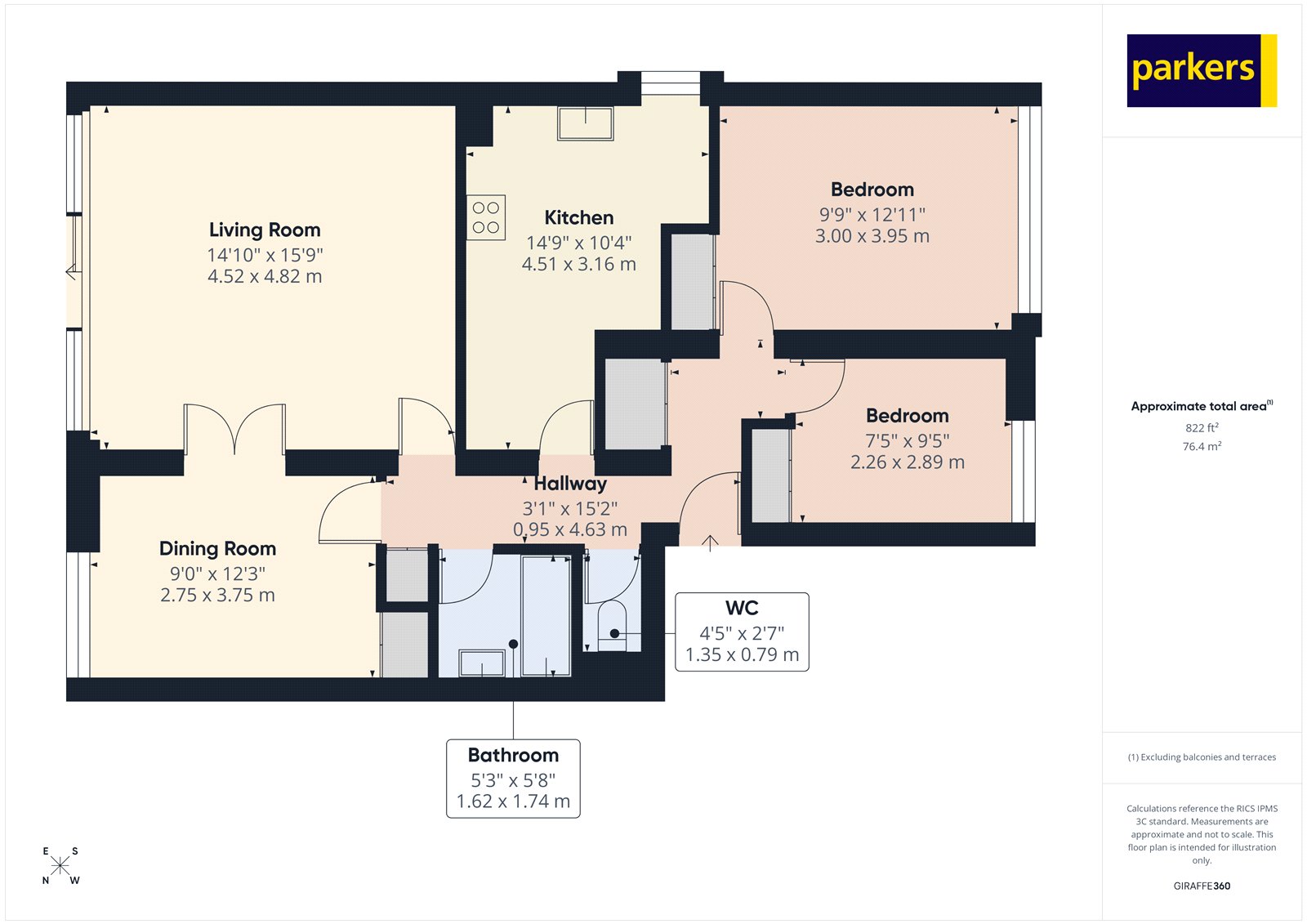 34 Hartslock Court,, Shooters Hill, Reading floorplan