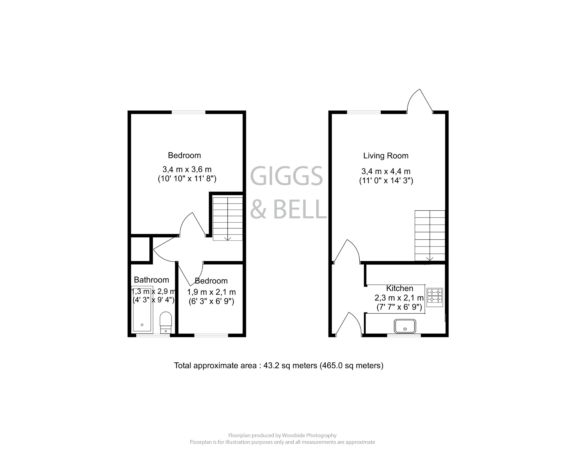 Fieldfare Green, Luton, Bedfordshire LU4, 2 bedroom terraced house for sale 62588819