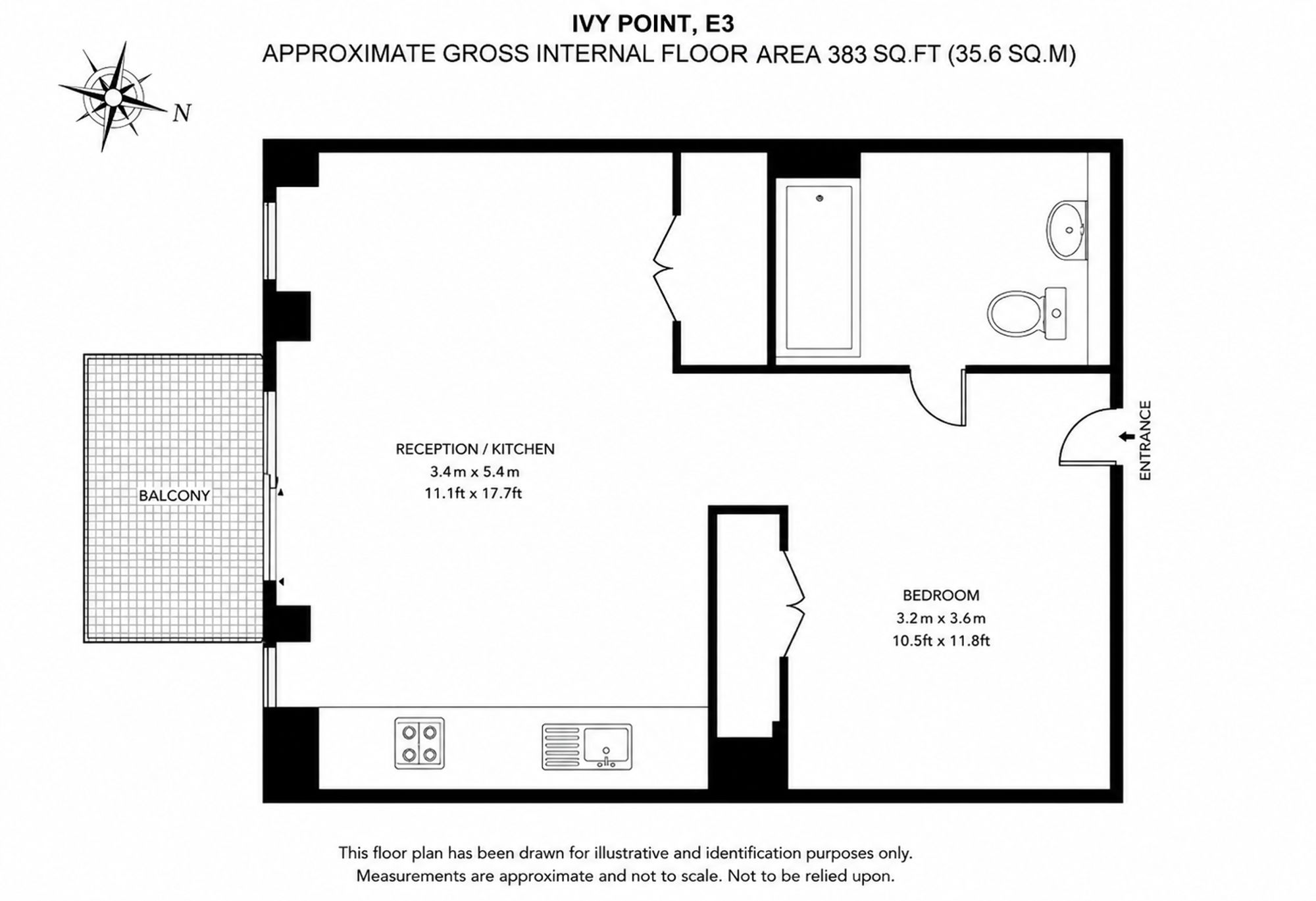 Flat 13, Ivy Point, London floorplan