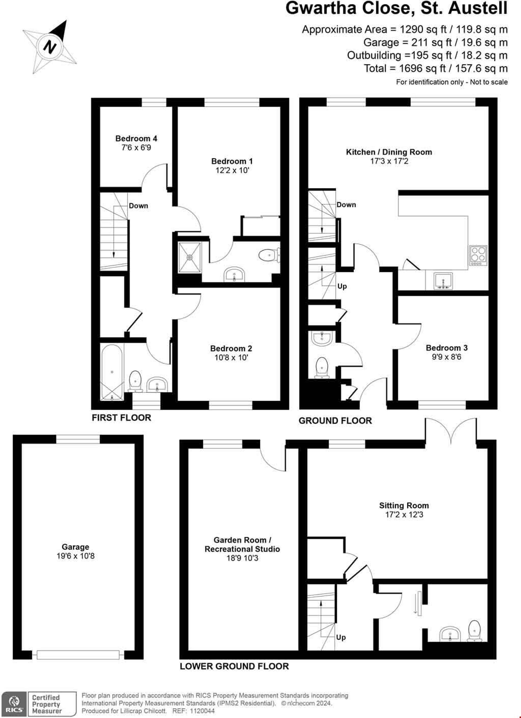 43 Gwartha Close, St. Austell floorplan
