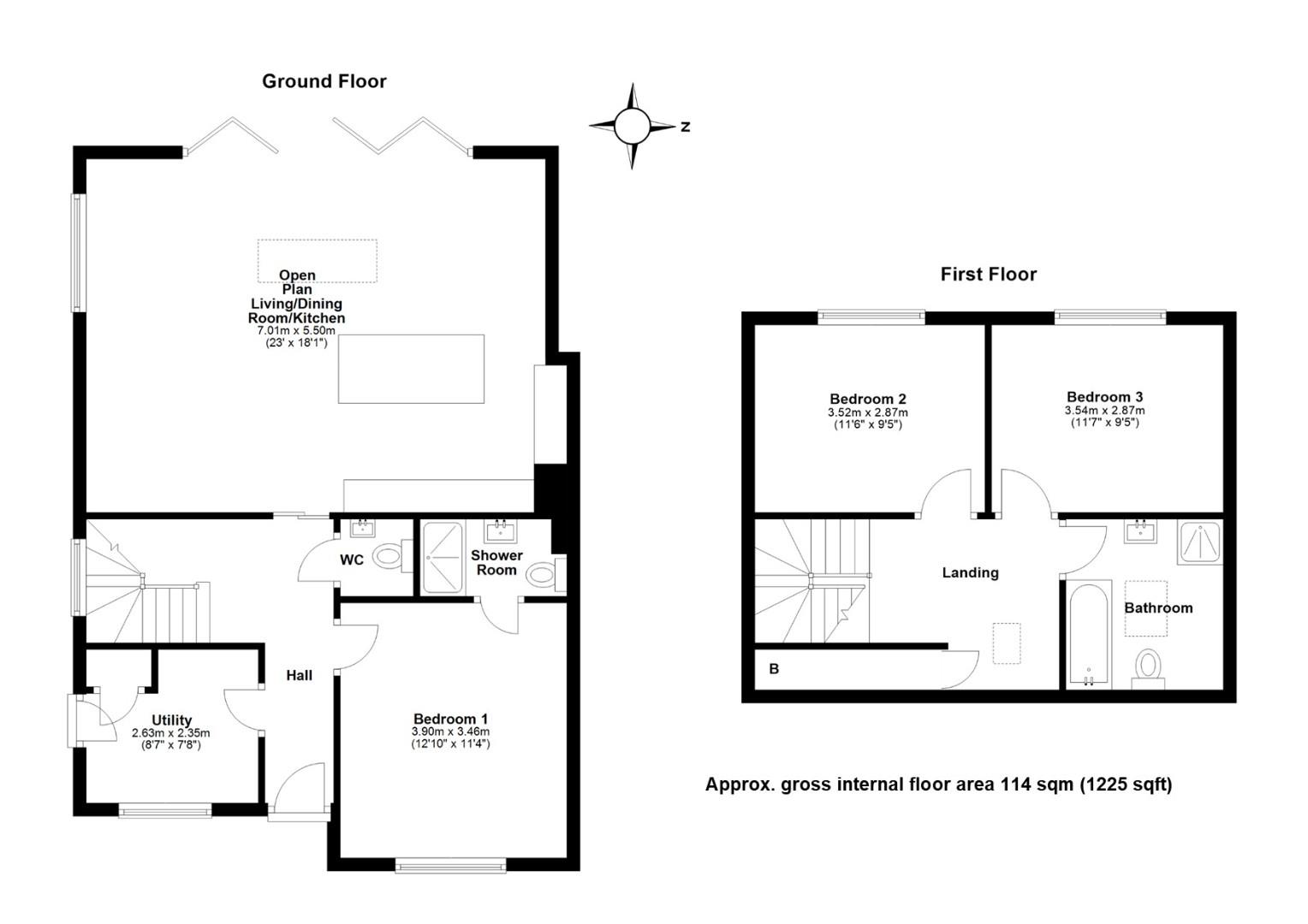 13, Poplar Close, Cambridge floorplan