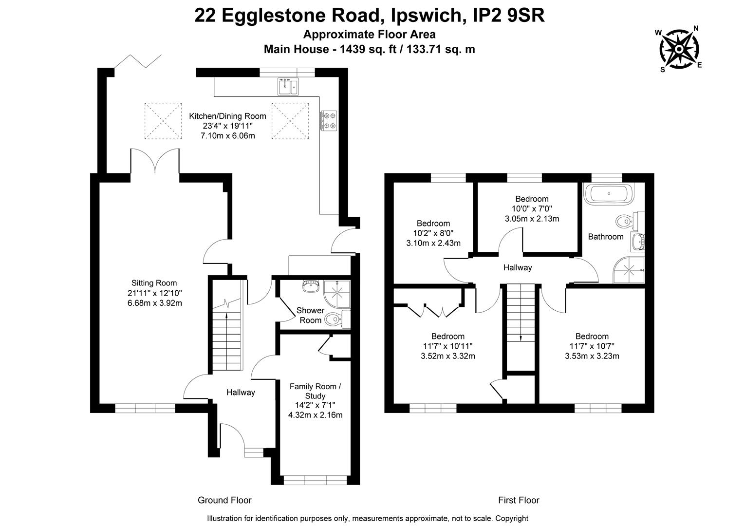 22, Egglestone Close, Ipswich floorplan
